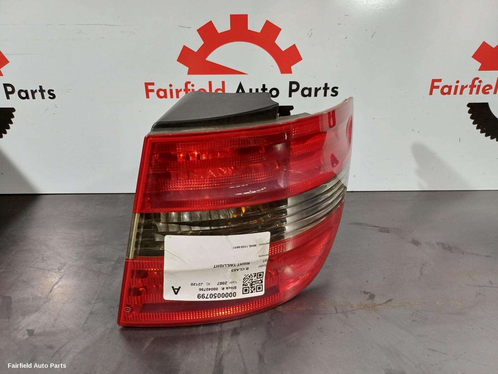 2007 Mercedes B Class Right Taillight