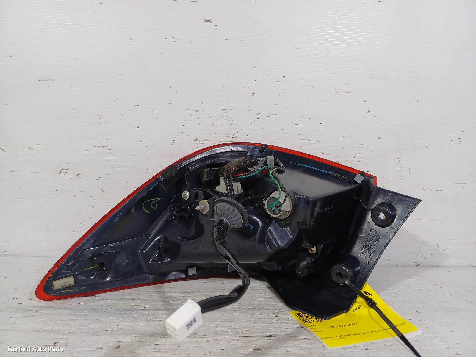 2014-2019 Mazda 2 Left Taillight