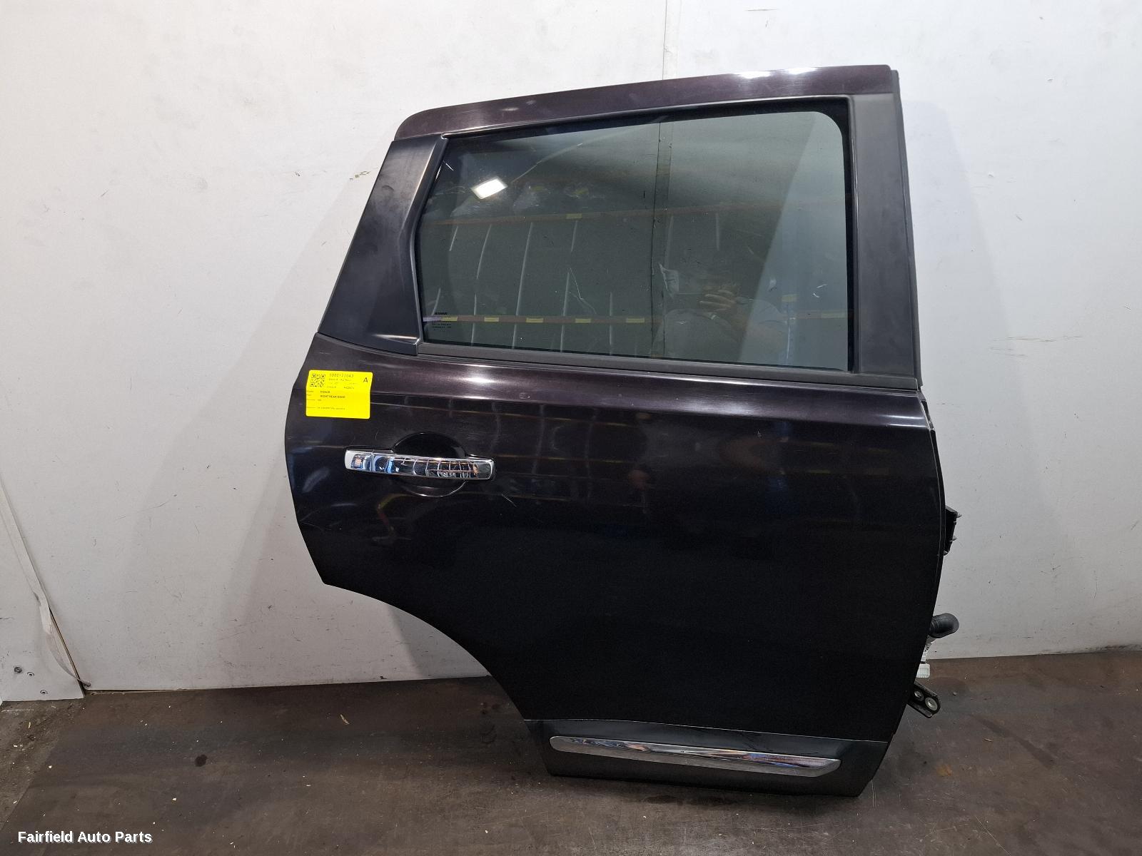 2007-2014 Nissan Dualis Right Rear Door Sliding