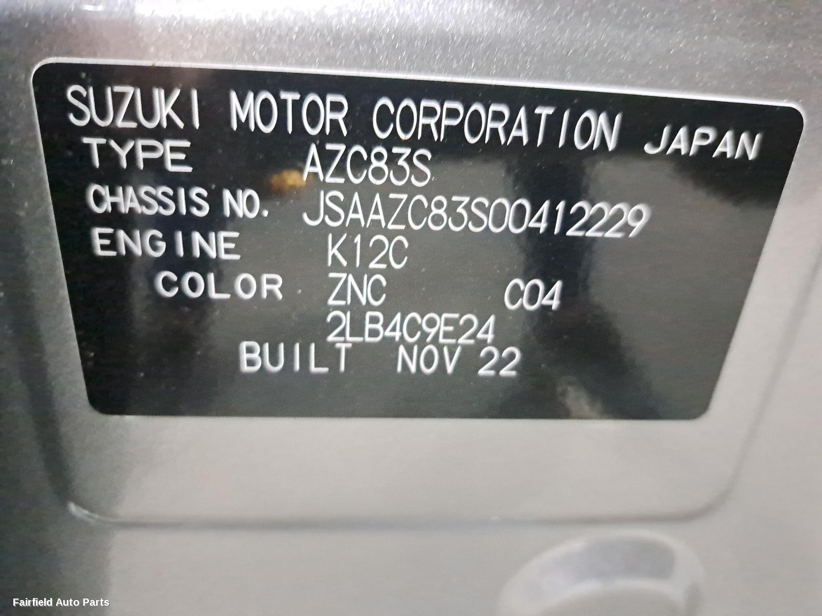 2023 Suzuki Swift Wiper Motor