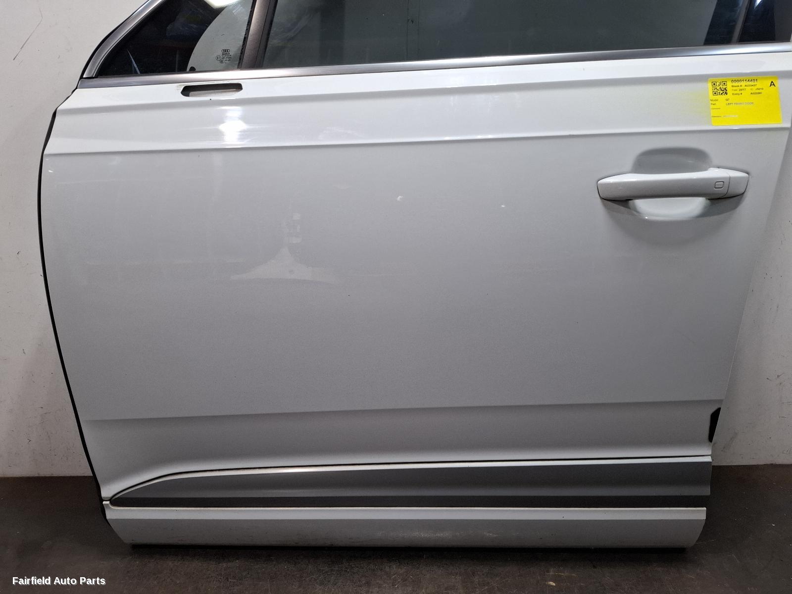 2015-2020 Audi Q7 Left Front Door