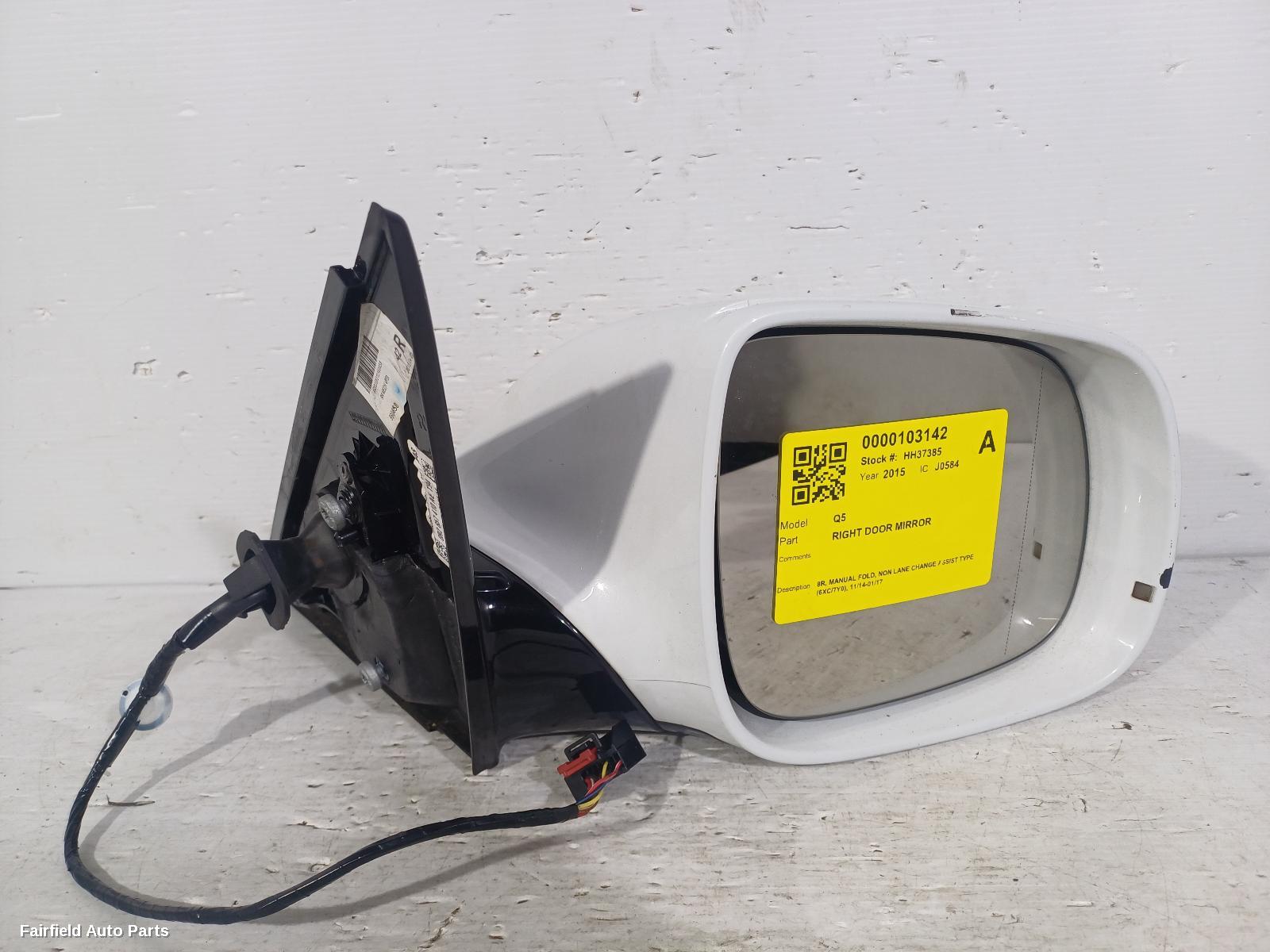 2015 Audi Q5 Right Door Mirror
