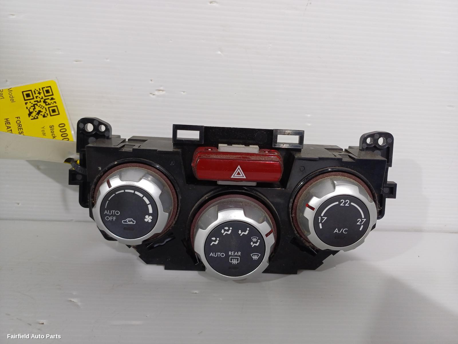 2009-2012 Subaru Forester Heater Ac Controls