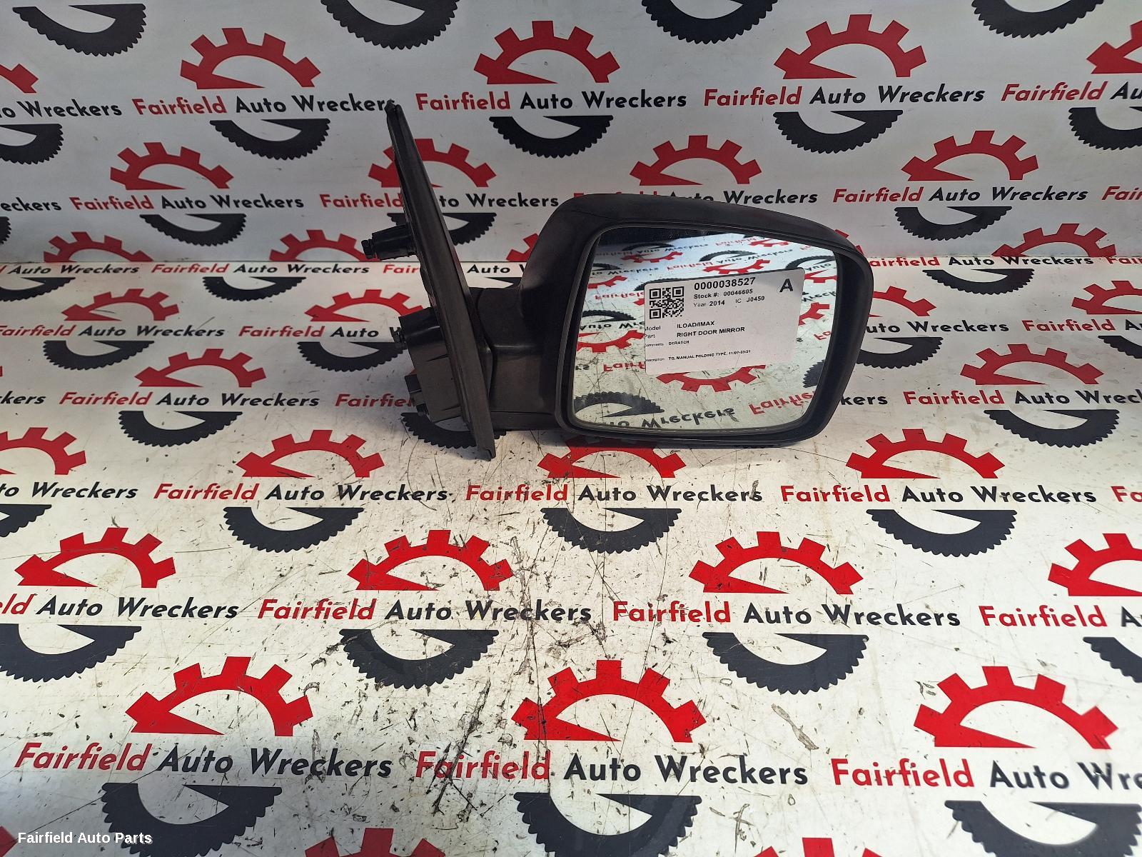 2007-2021 Hyundai Iload/imax Right Door Mirror
