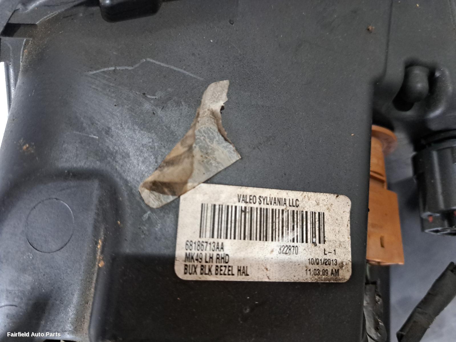 2013 Jeep Compass Left Headlamp