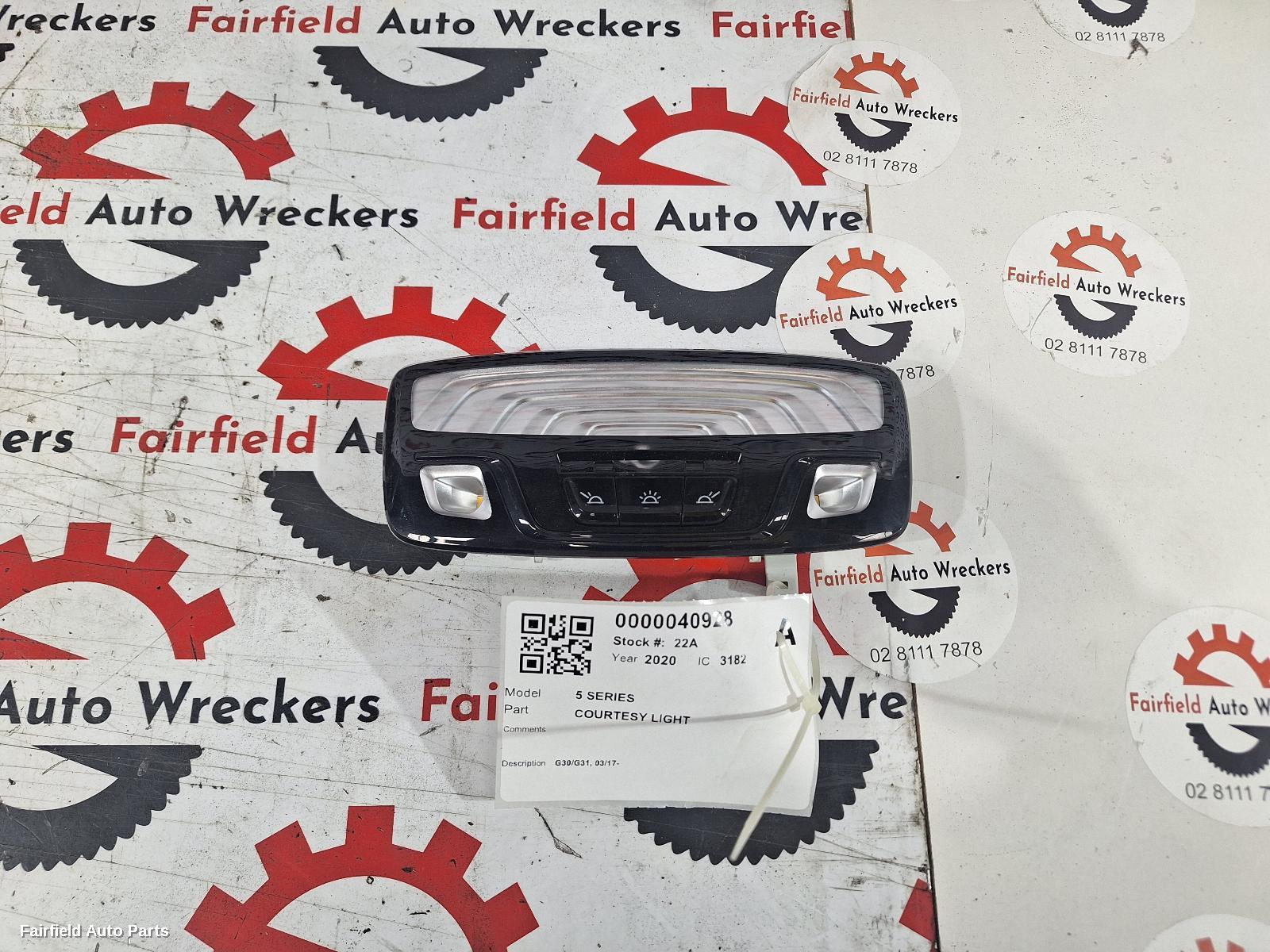 2017-2023 Bmw 5 Series Courtesy Light