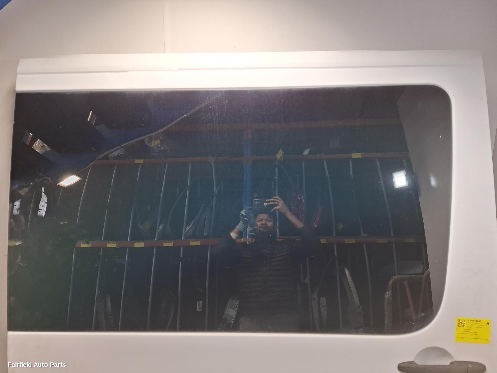 2012 Mercedes Sprinter Right Rear Door Sliding