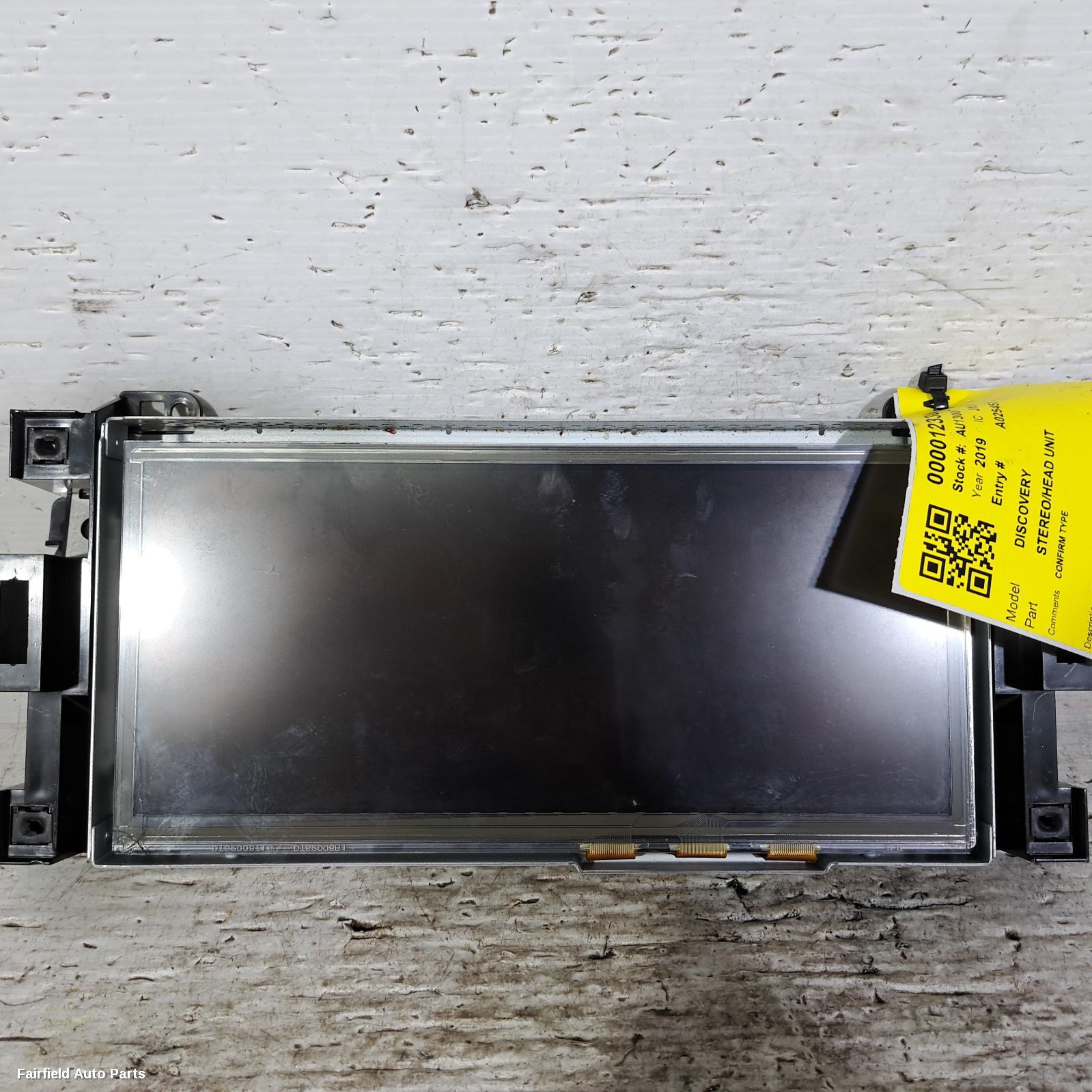2016-2020 Land Rover Discovery Radio Cd Dvd Sat Tv