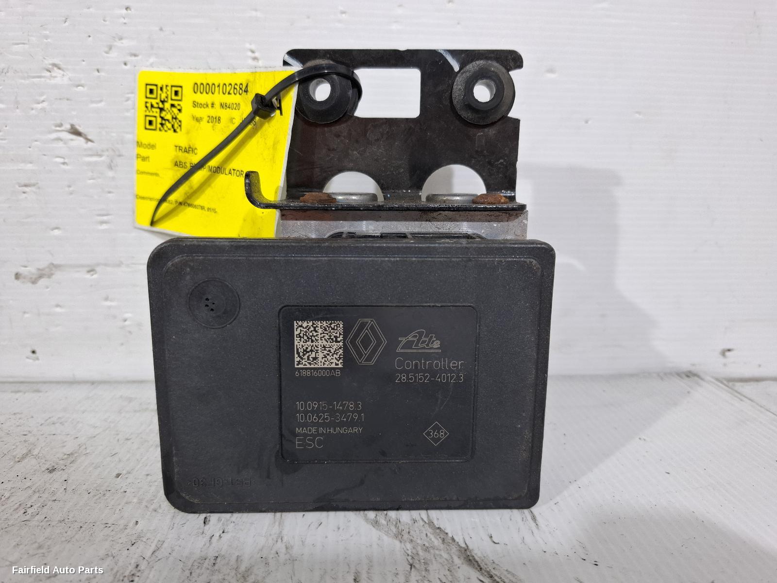 2015-2026 Renault Trafic Abs Pump Modulator