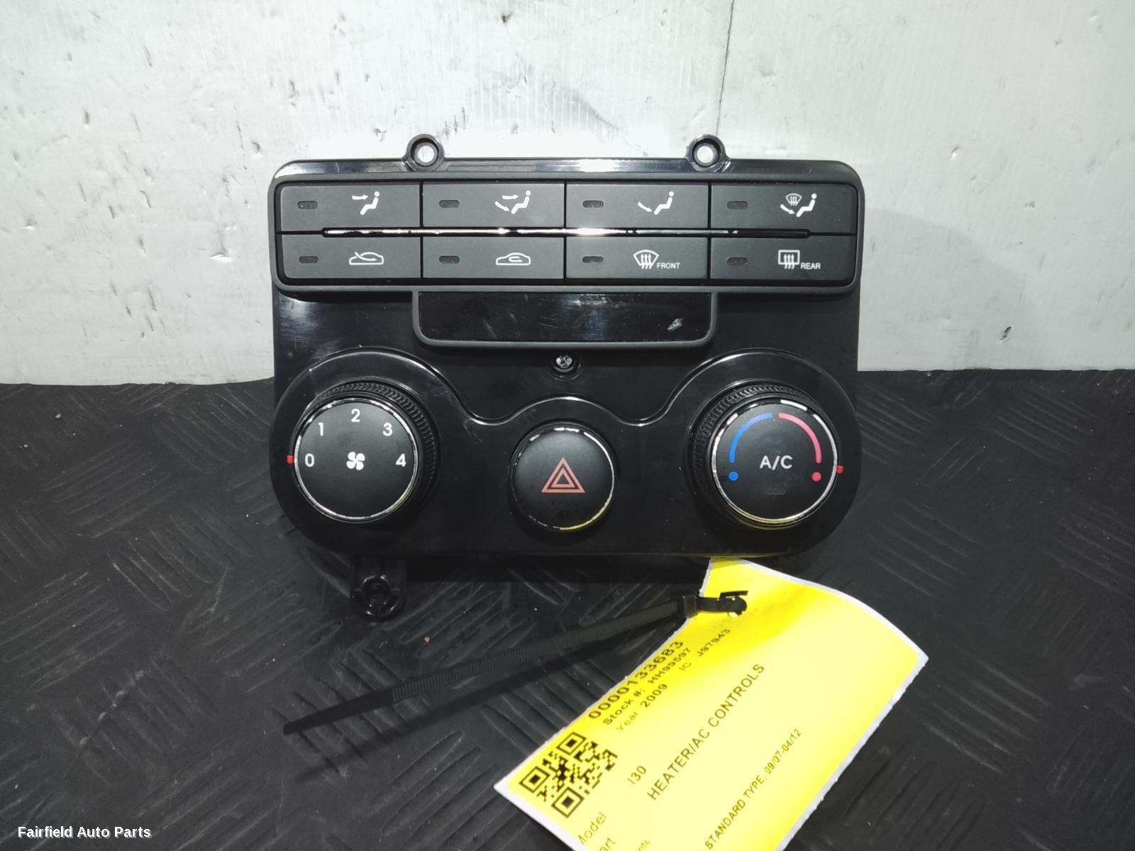 2007-2012 Hyundai I30 Heater Ac Controls