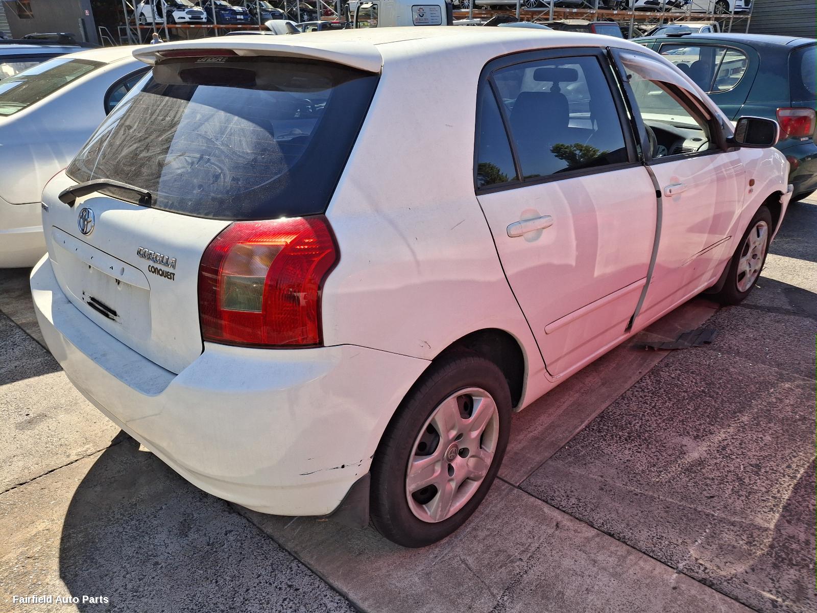 2002 Toyota Corolla Bootlid Tailgate
