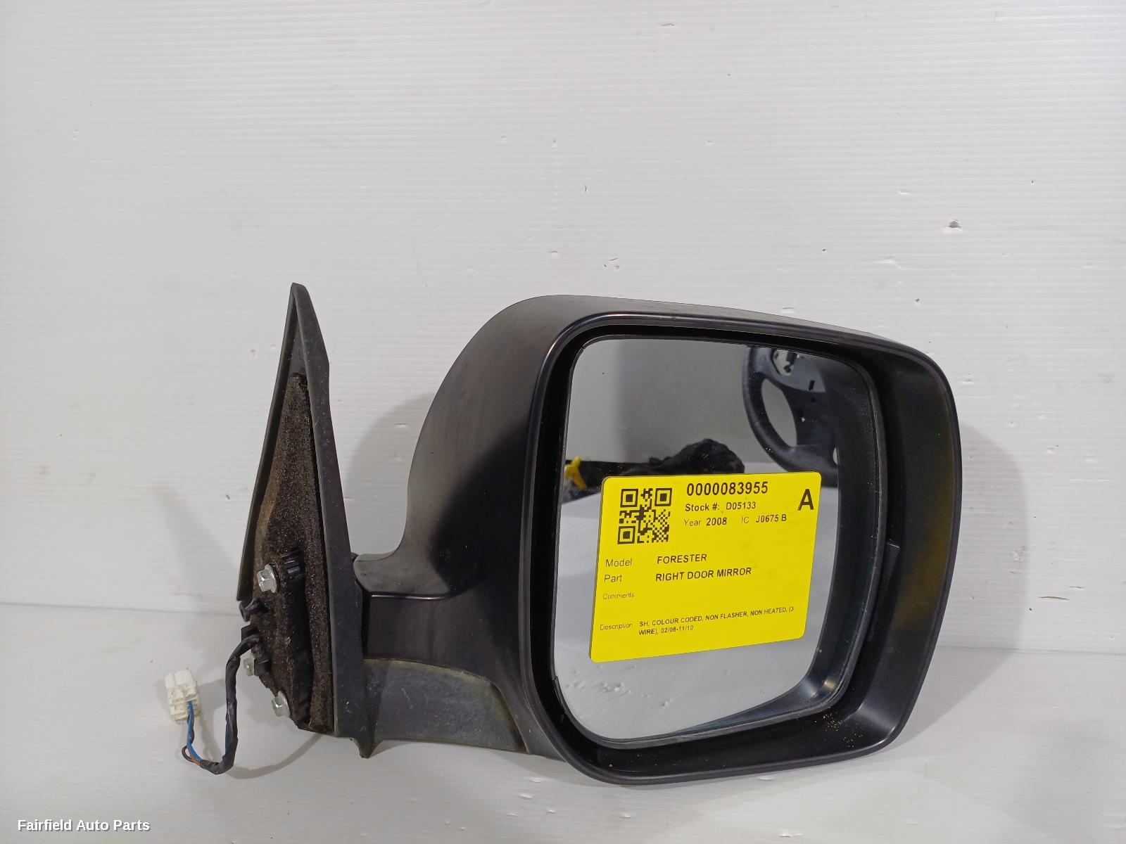 2008-2010 Subaru Forester Right Door Mirror