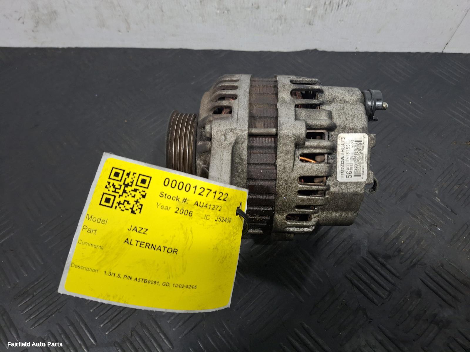 2002-2006 Honda Jazz Alternator