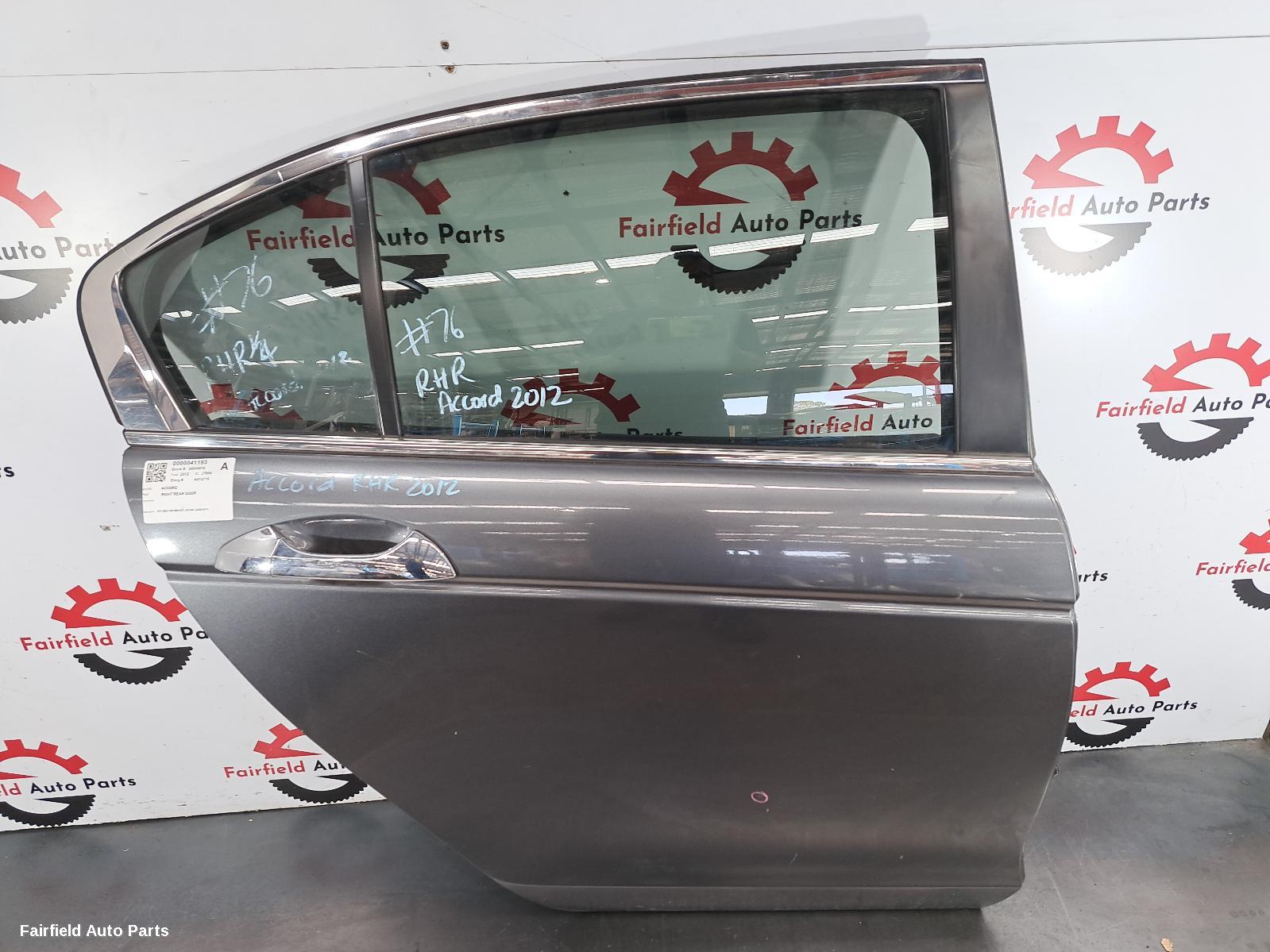2008-2013 Honda Accord Right Rear Door Sliding