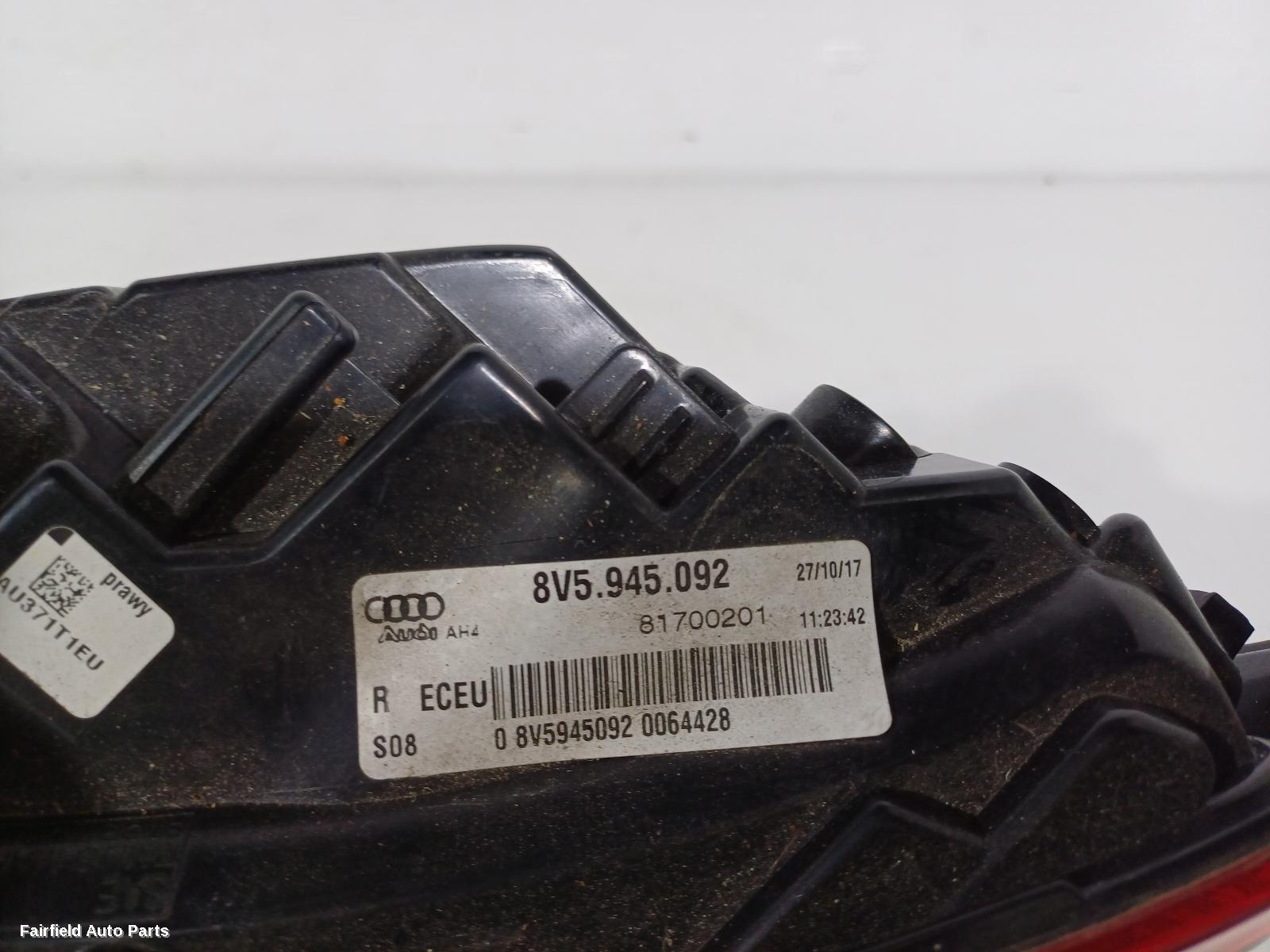 2016-2020 Audi A3 Right Taillight