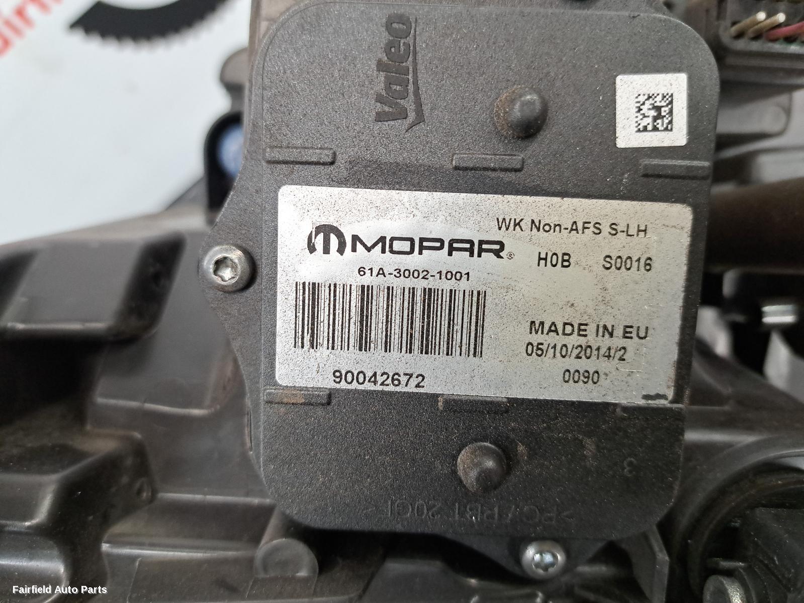 2015 Jeep Grandcherokee Left Headlamp