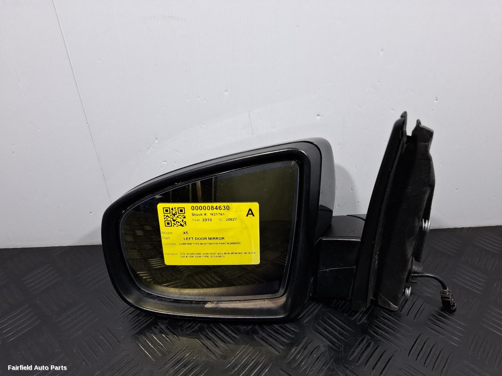 2007-2013 Bmw X5 Left Door Mirror
