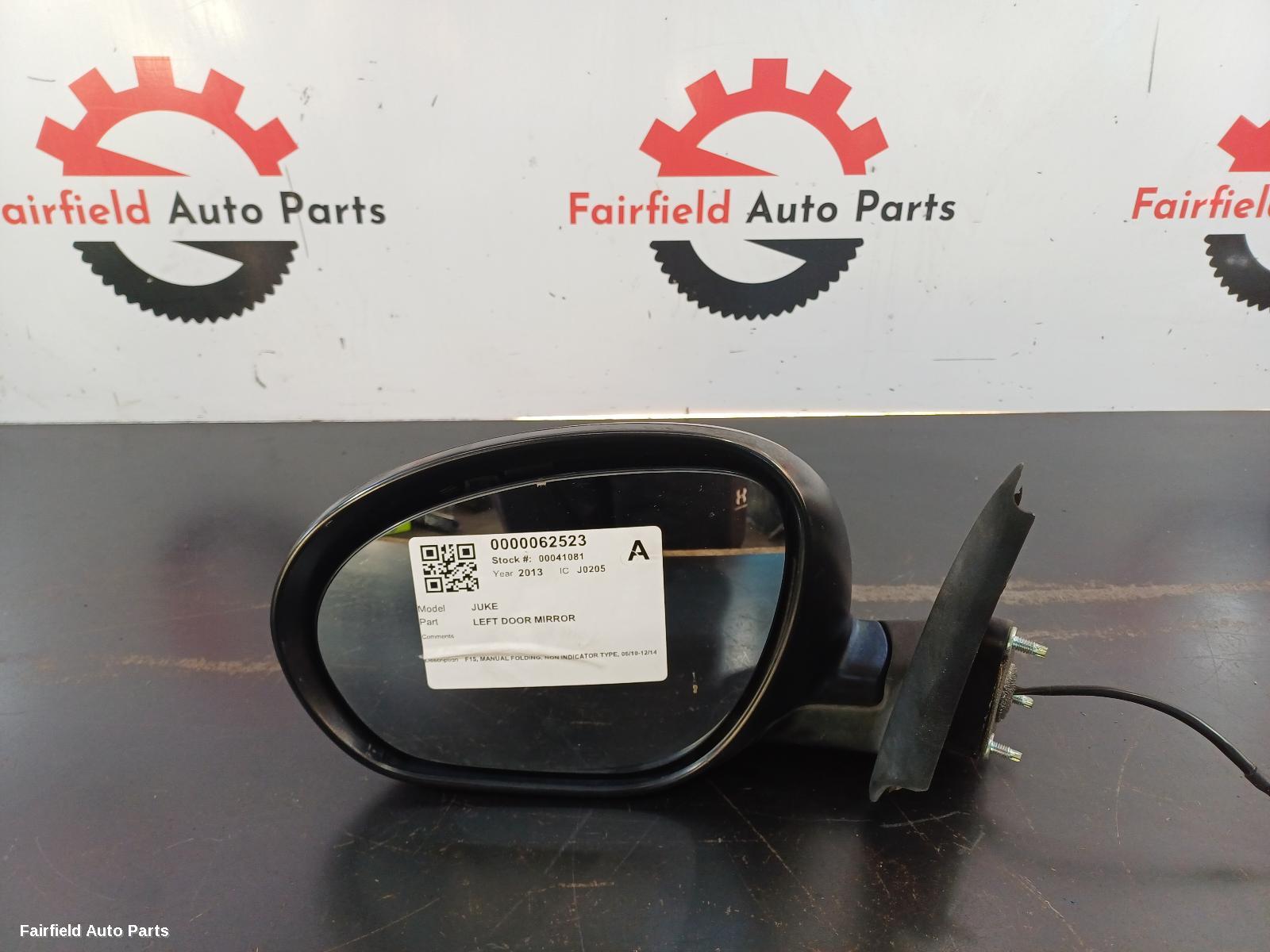 2010-2014 Nissan Juke Left Door Mirror