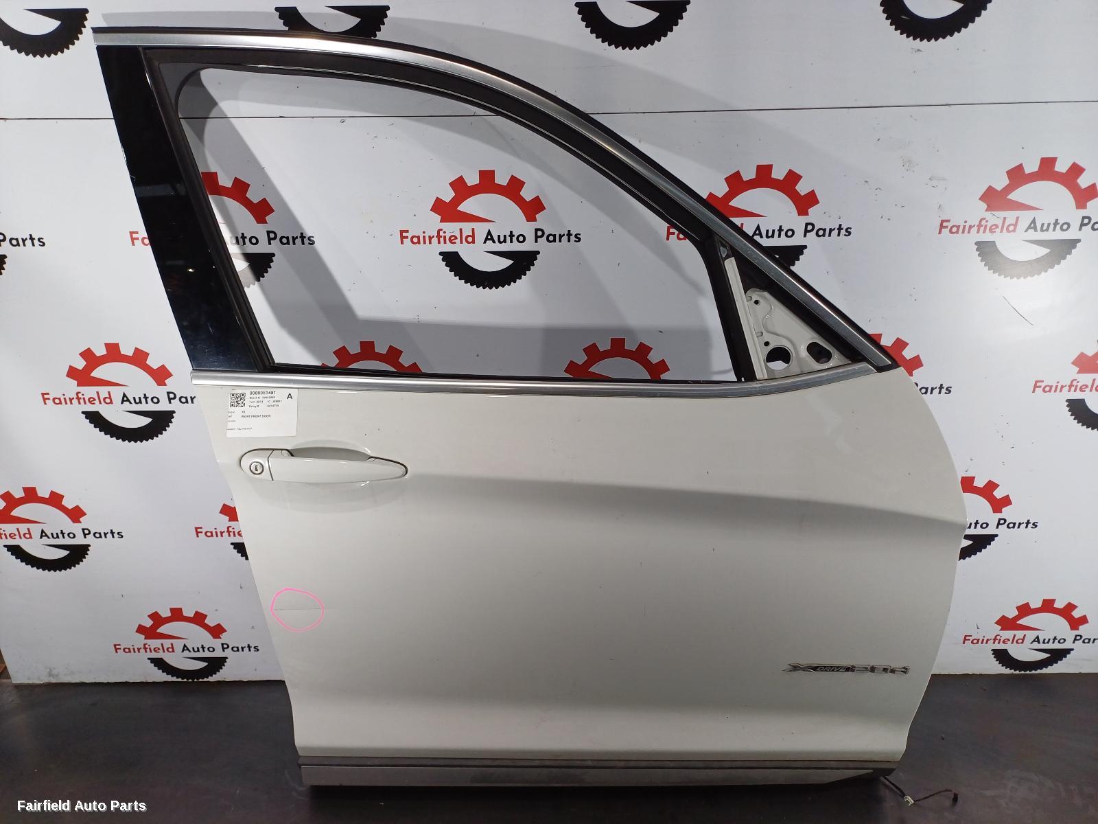 2009-2017 Bmw X3 Right Front Door