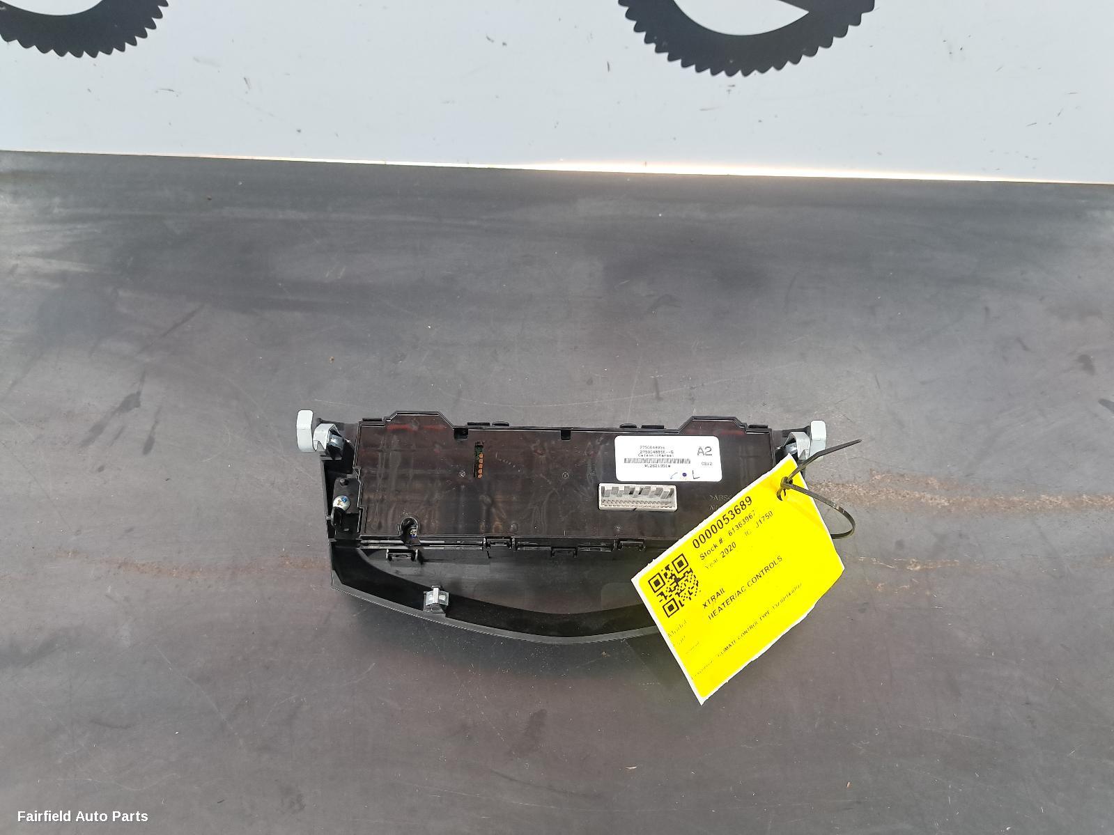 2014-2022 Nissan Xtrail Heater Ac Controls