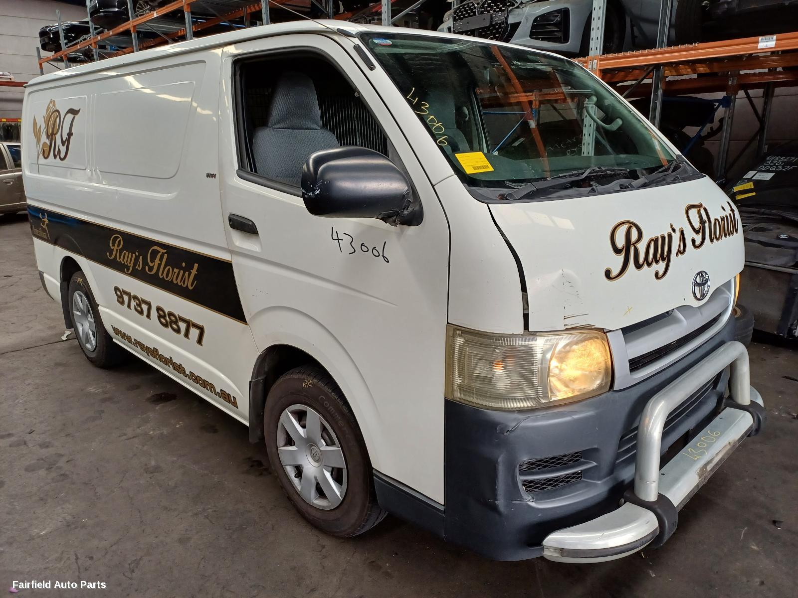 2007 Toyota Hiace F Bar Reinforc Brack