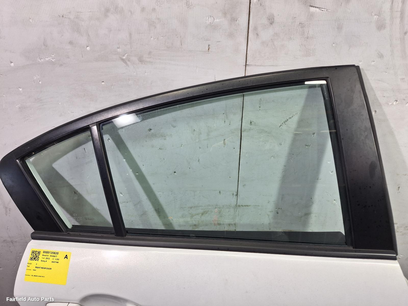 2009-2013 Mazda 3 Right Rear Door Sliding