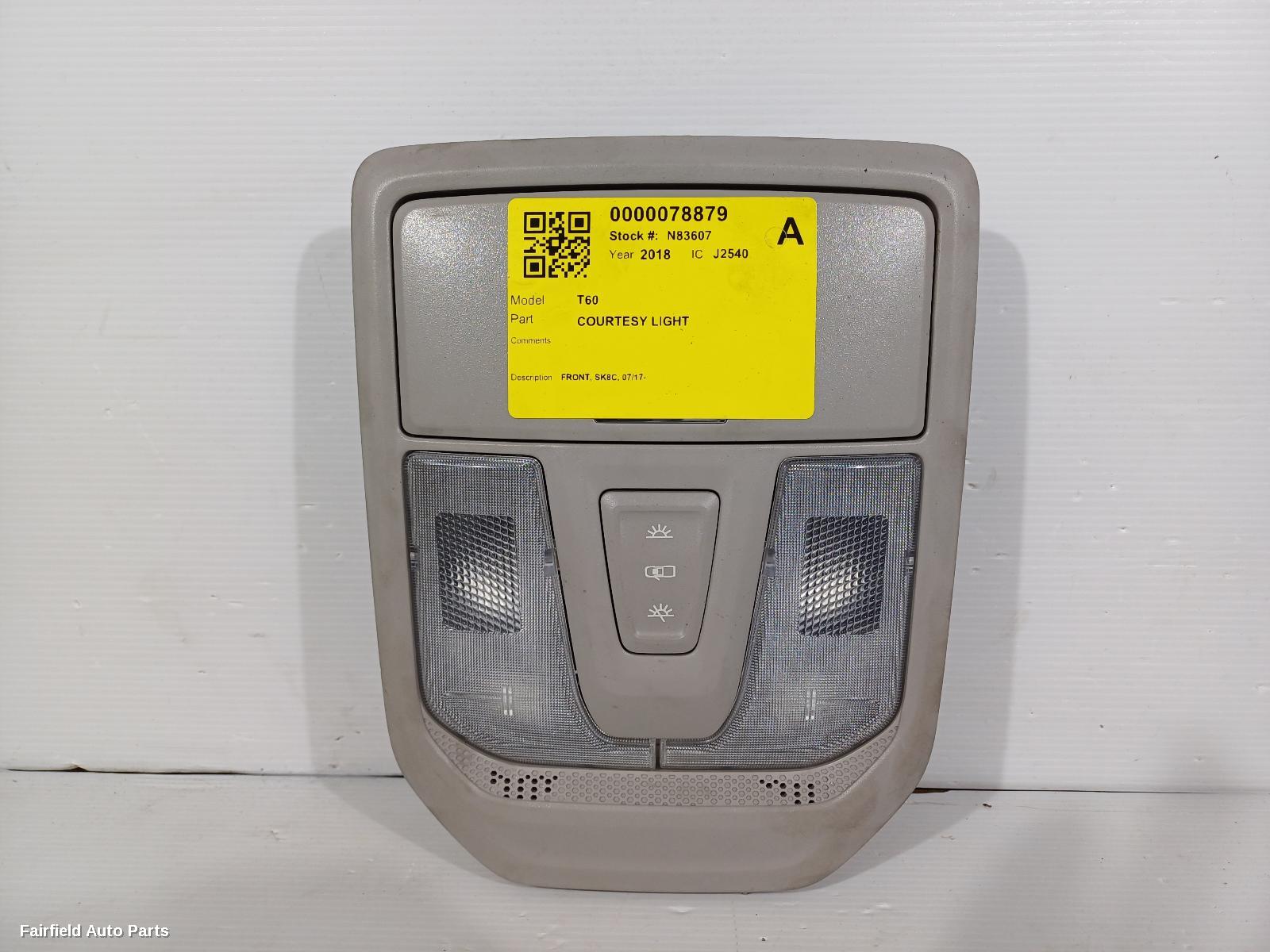2017-2025 Ldv T60 Courtesy Light