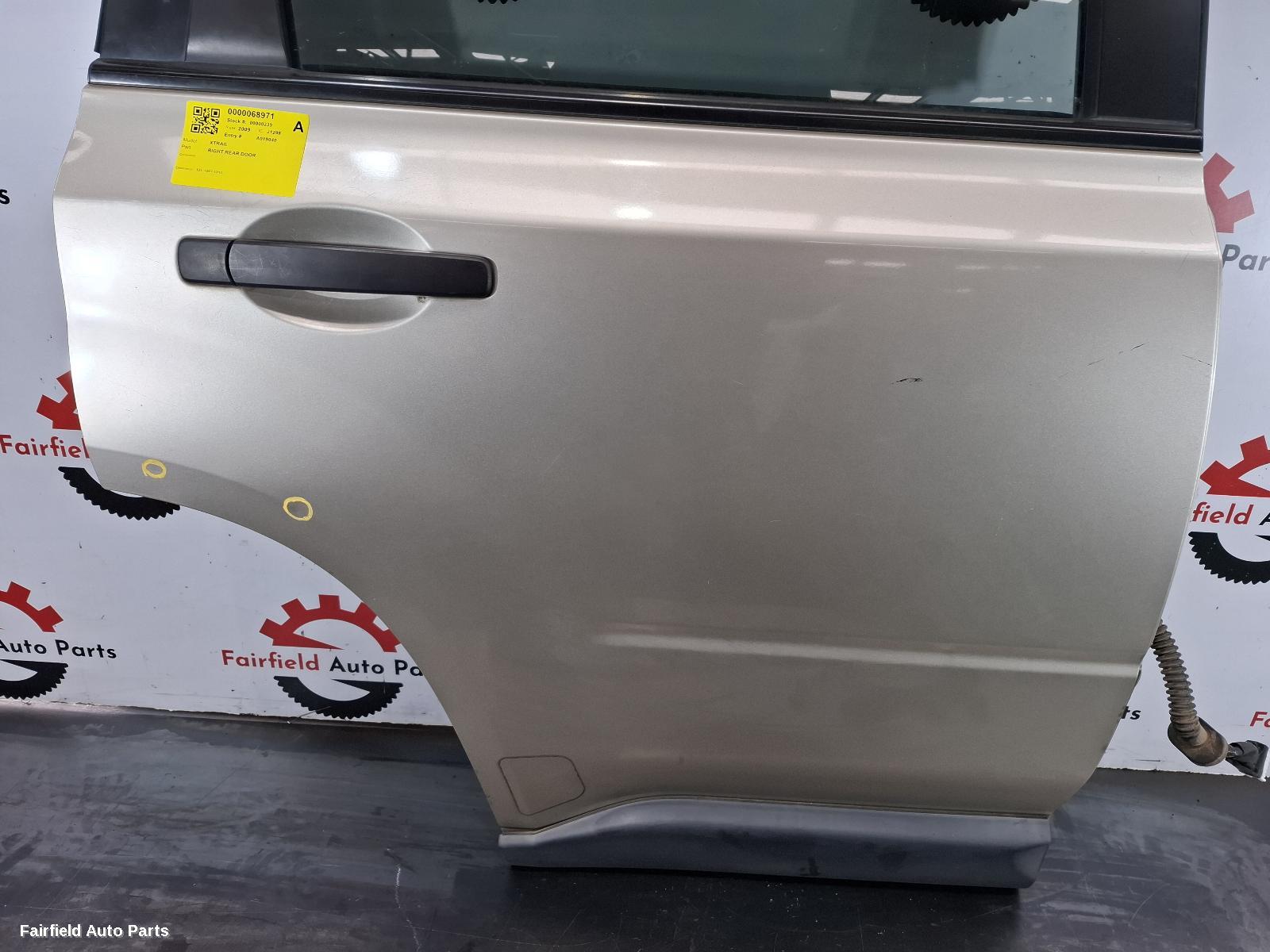 2007-2013 Nissan Xtrail Right Rear Door Sliding