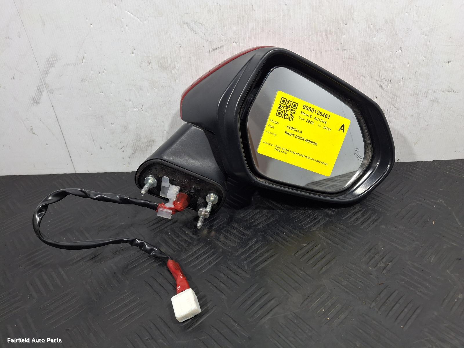 2018-2026 Toyota Corolla Right Door Mirror