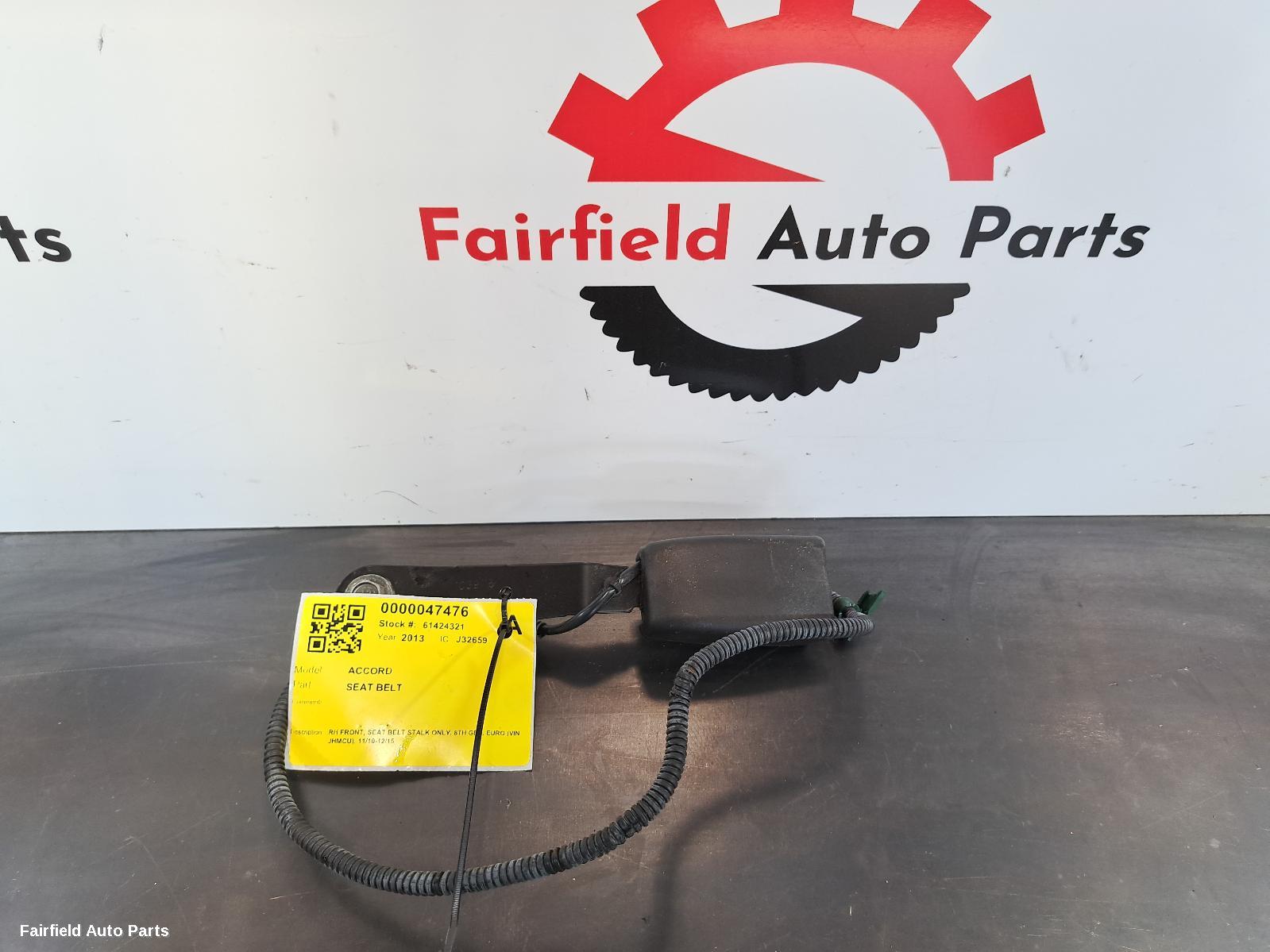2010-2015 Honda Accord Seatbelt Stalk