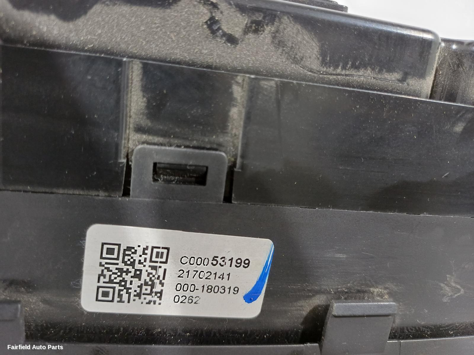 2017-2021 Ldv T60 Heater Ac Controls