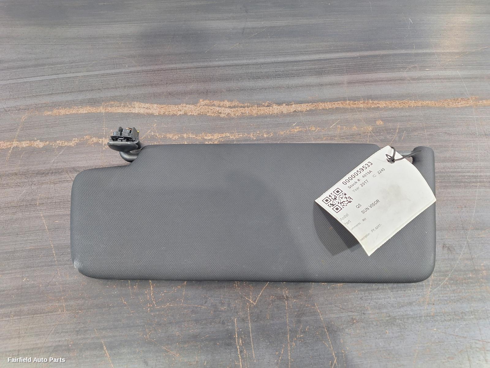 2017-2025 Audi Q5 Sunvisor