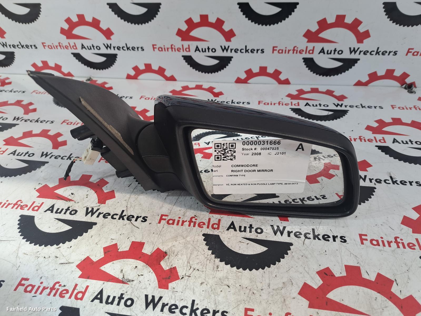2008 Holden Commodore Right Door Mirror