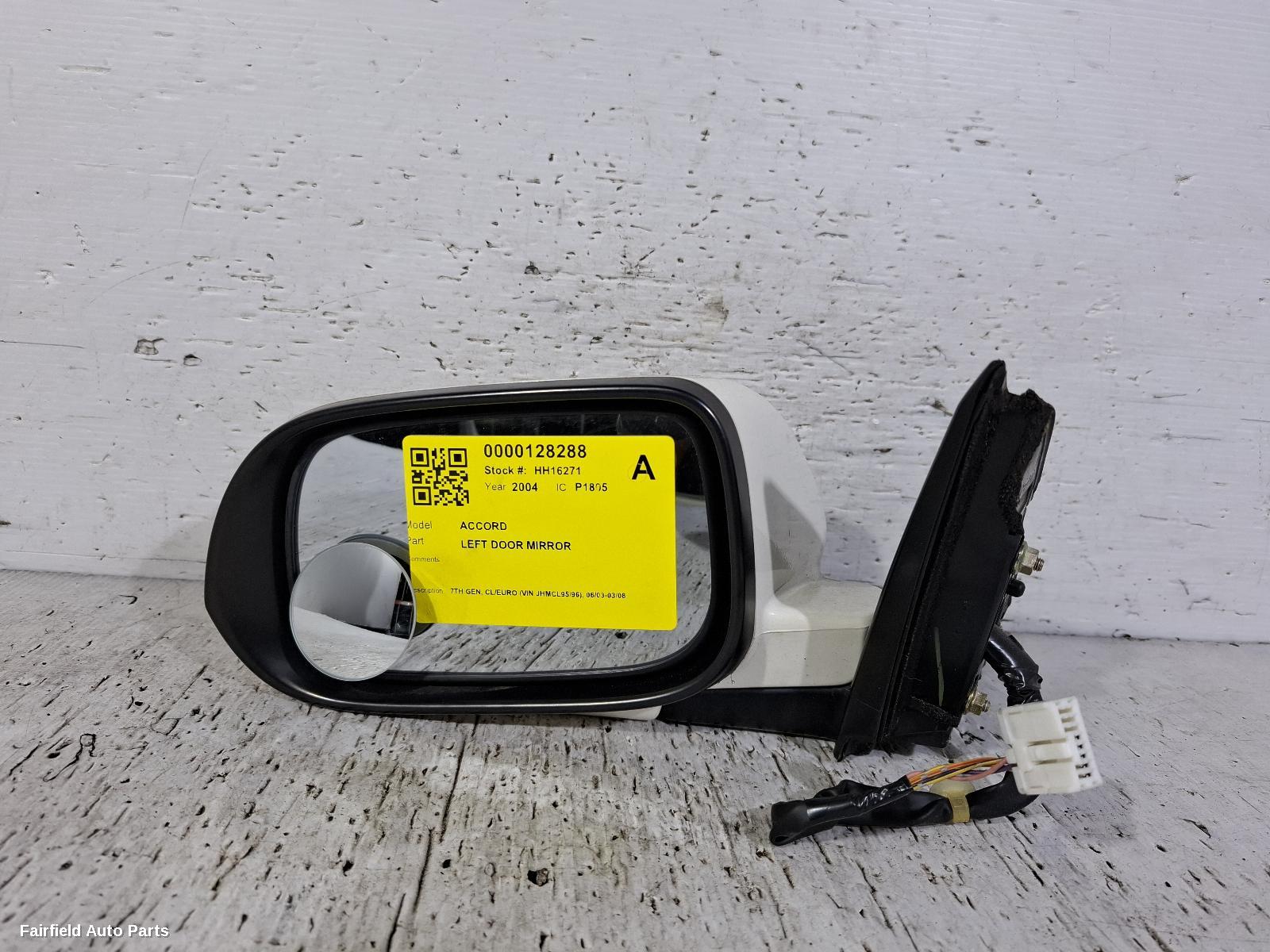 2003-2008 Honda Accord Left Door Mirror