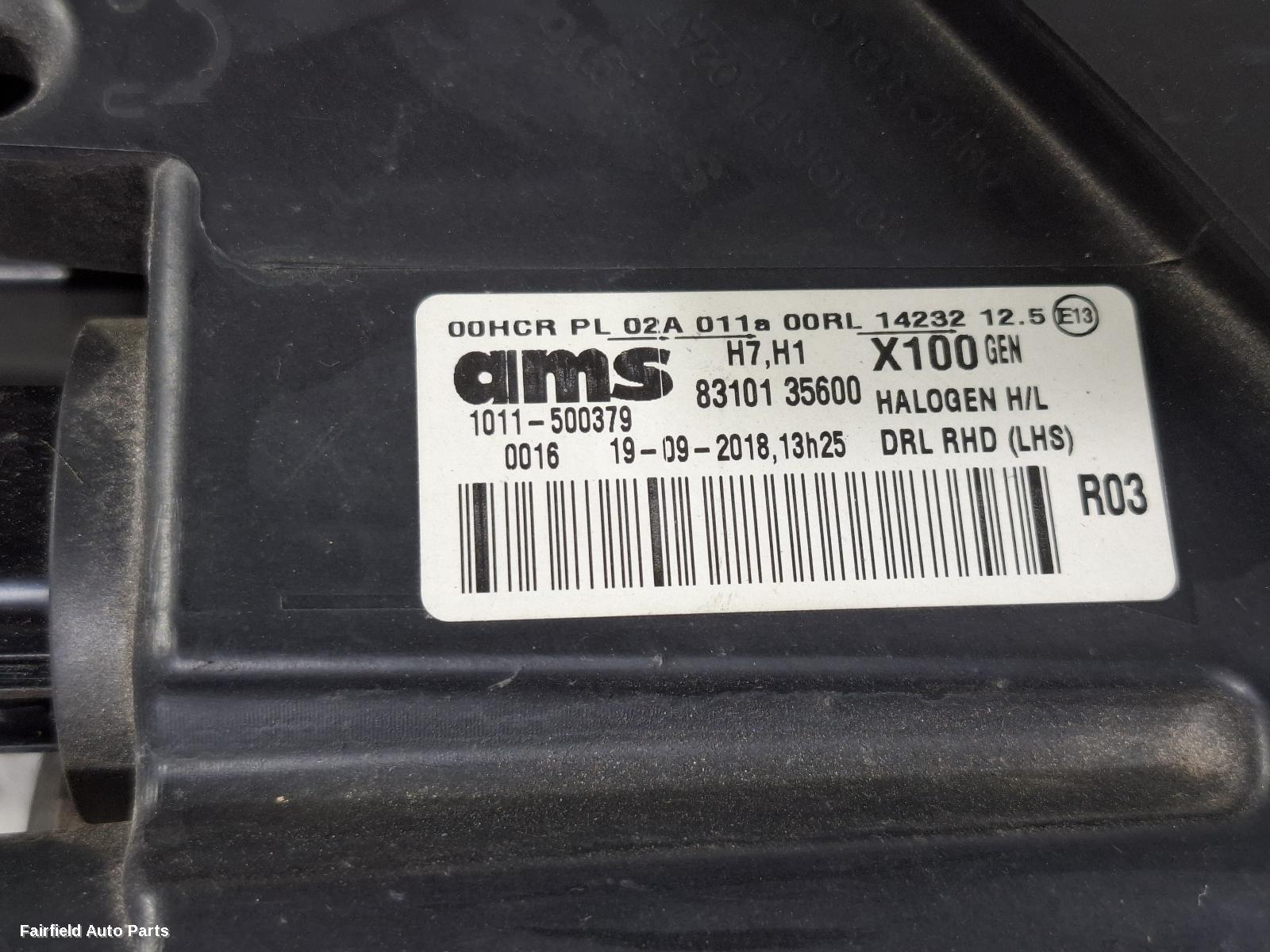 2015-2020 Ssangyong Tivoli Left Headlamp