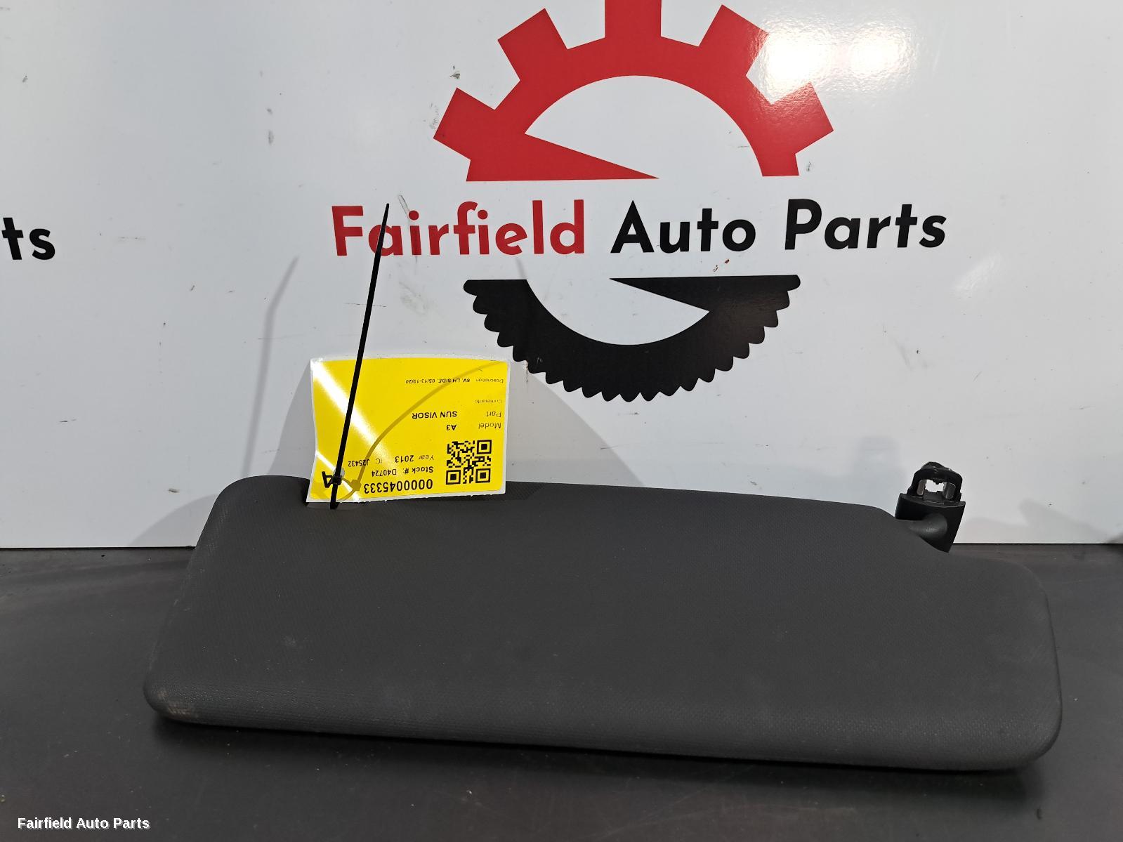 2013-2020 Audi A3 Sunvisor