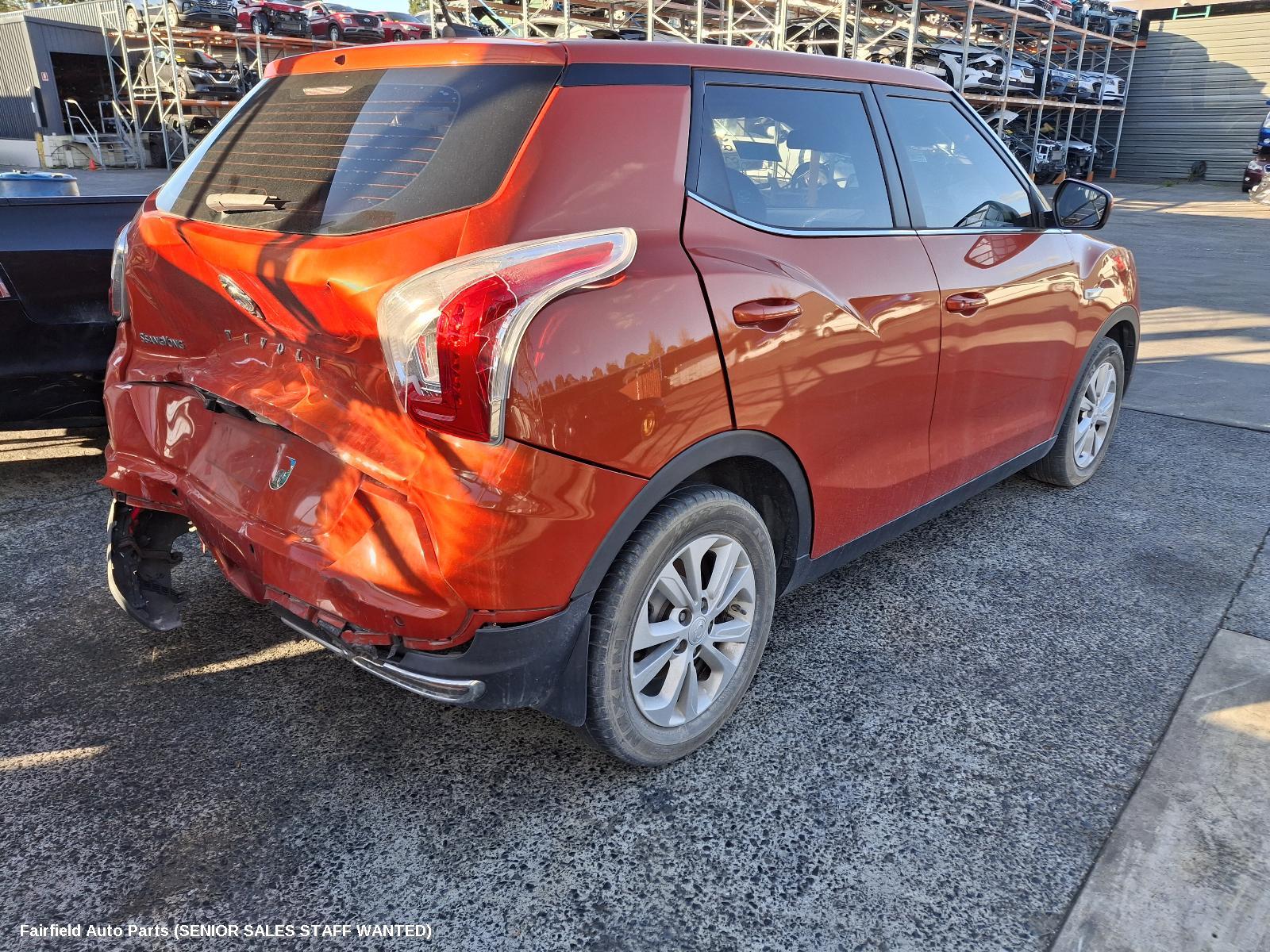2019 Ssangyong Tivoli Right Rear Door Sliding