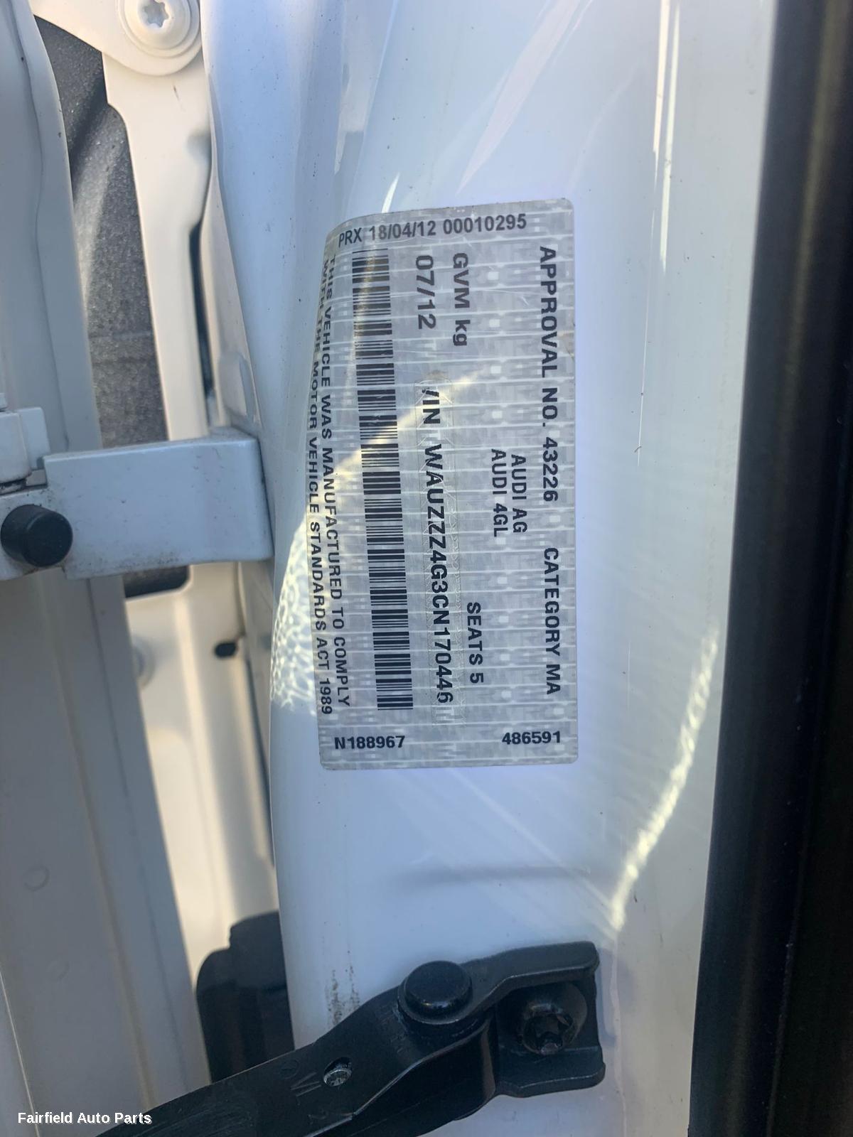 2012 Audi A6 A C Compressor