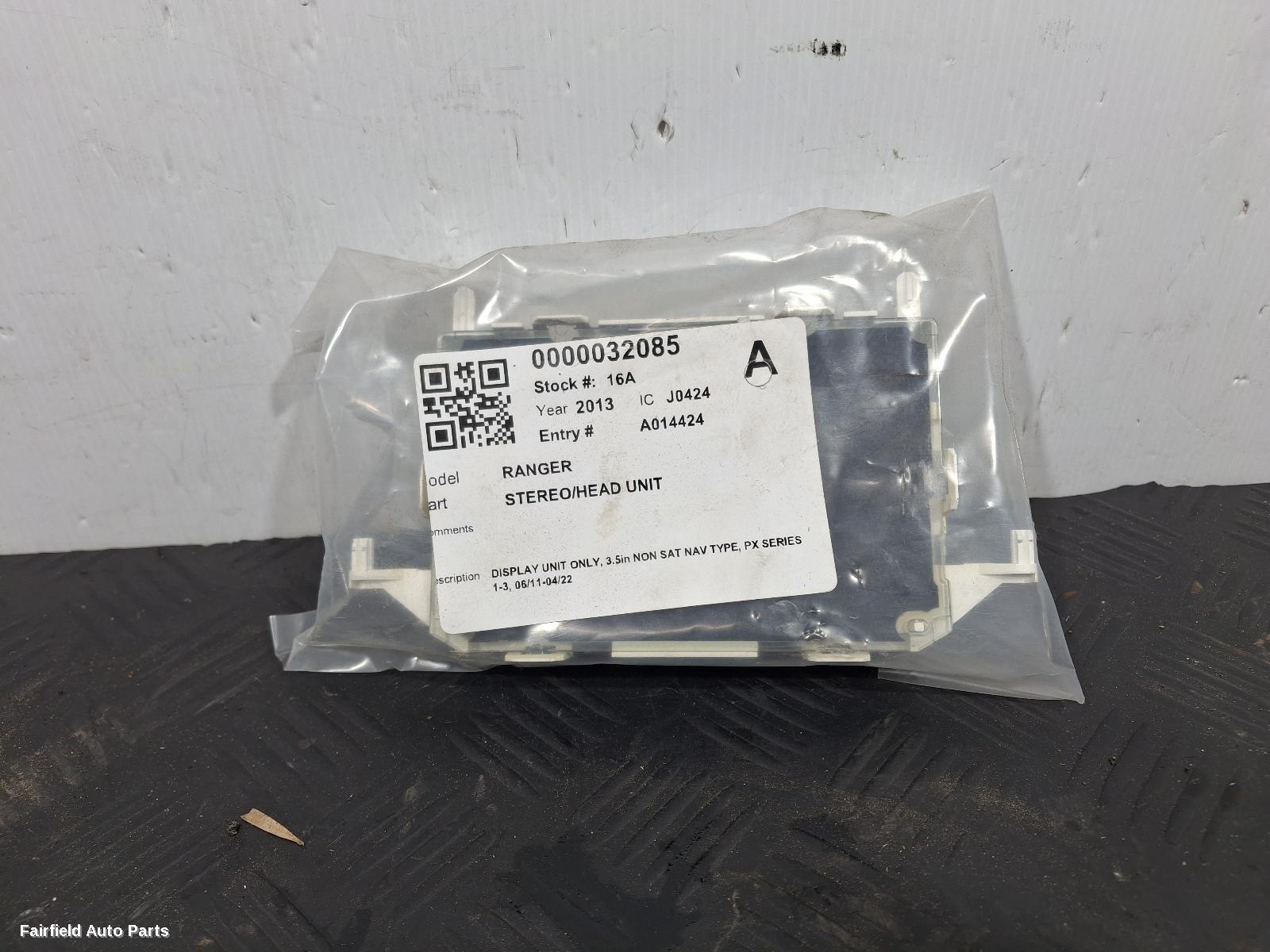 2011-2022 Ford Ranger Radio Cd Dvd Sat Tv