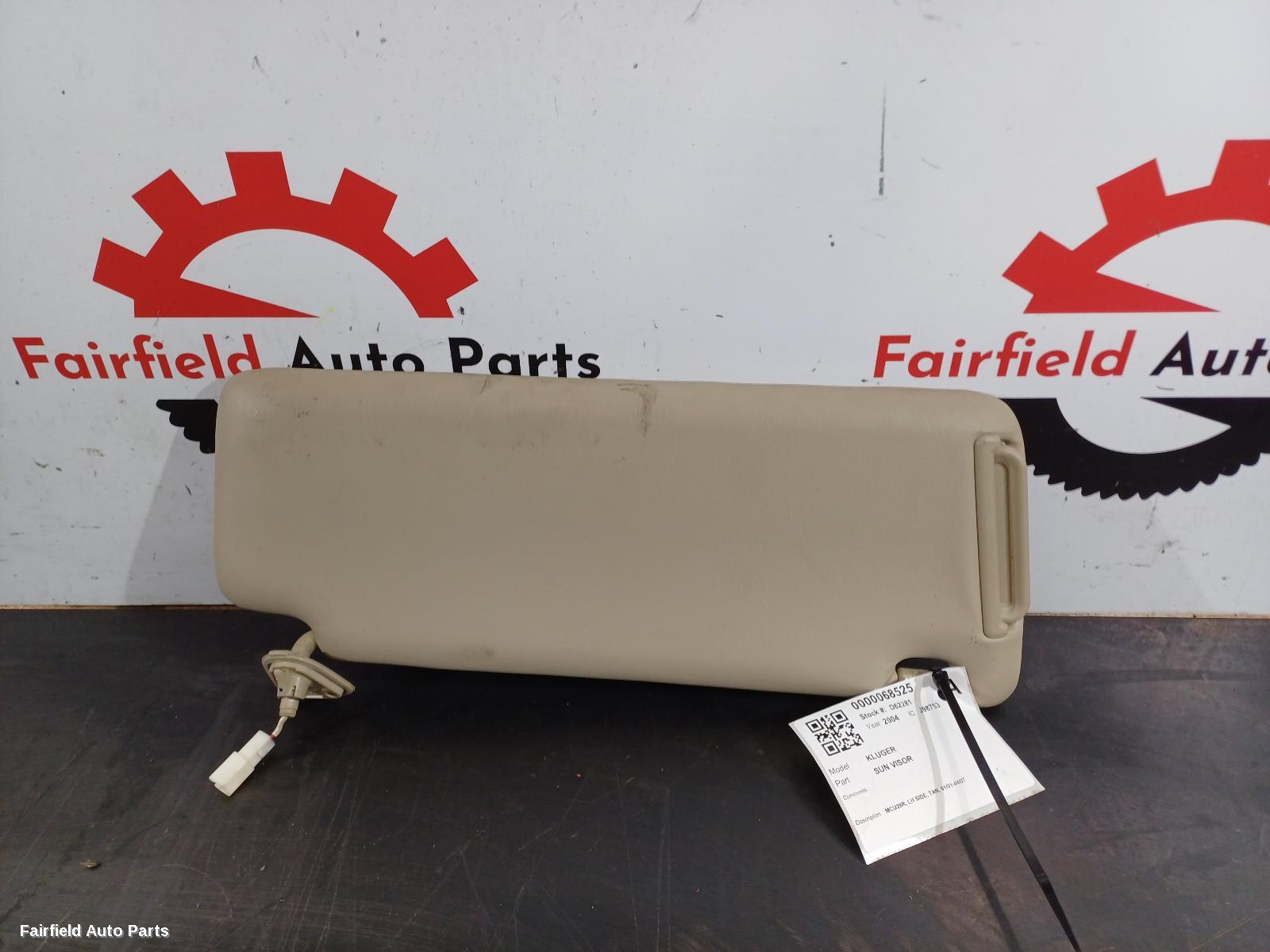 2001-2007 Toyota Kluger Sunvisor