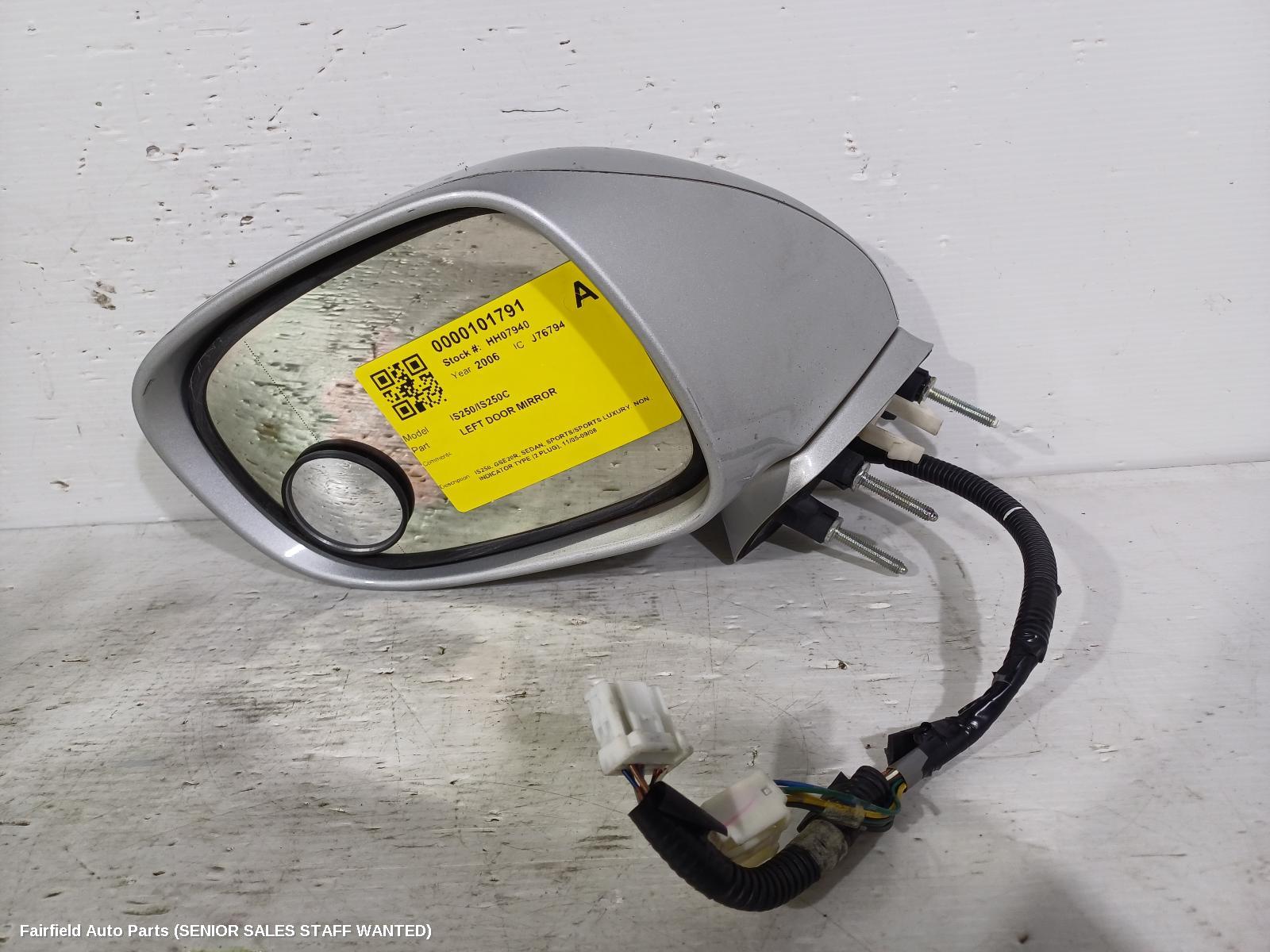 2006 Lexus Is250/is250c Left Door Mirror