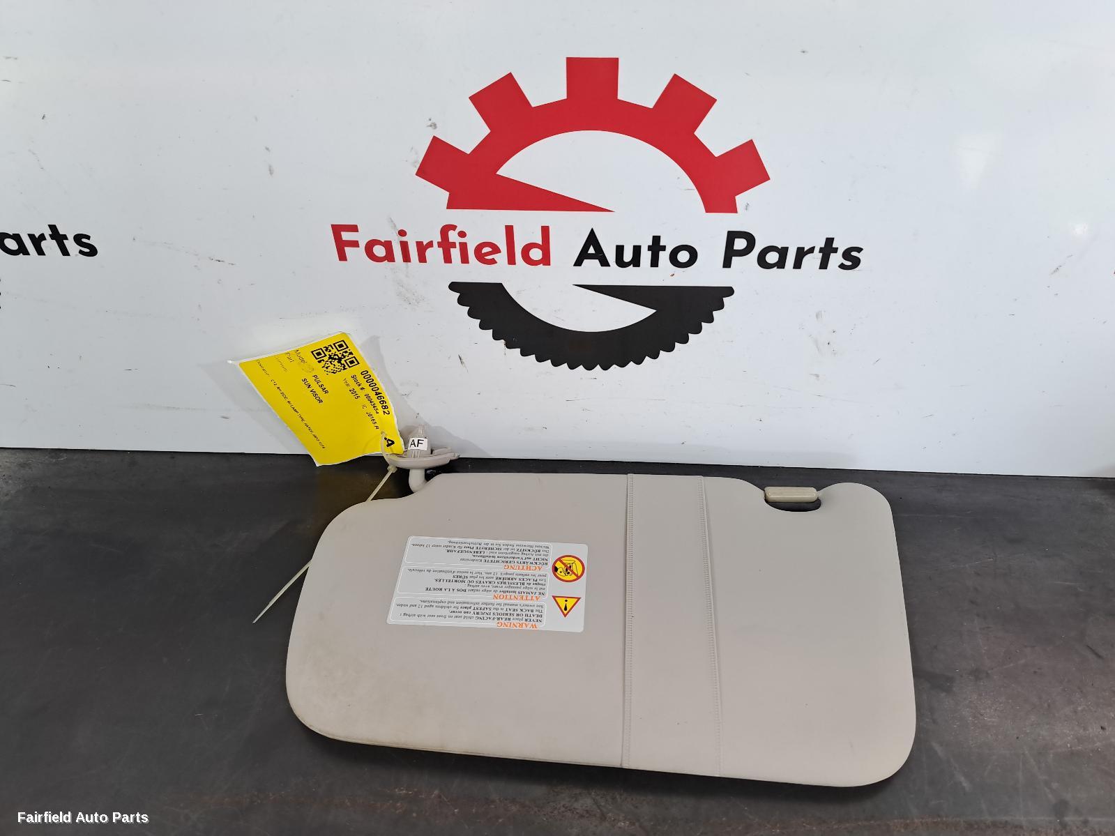 2013-2016 Nissan Pulsar Sunvisor