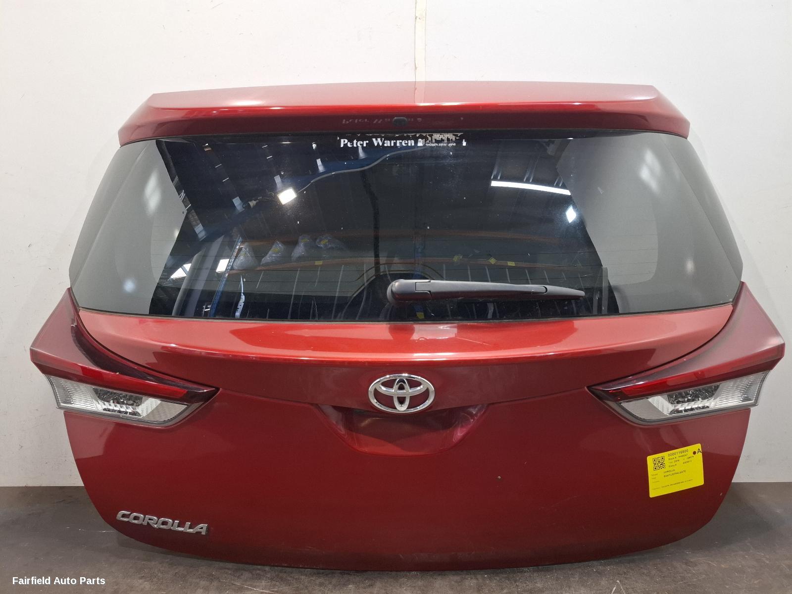 2015-2018 Toyota Corolla Bootlid Tailgate