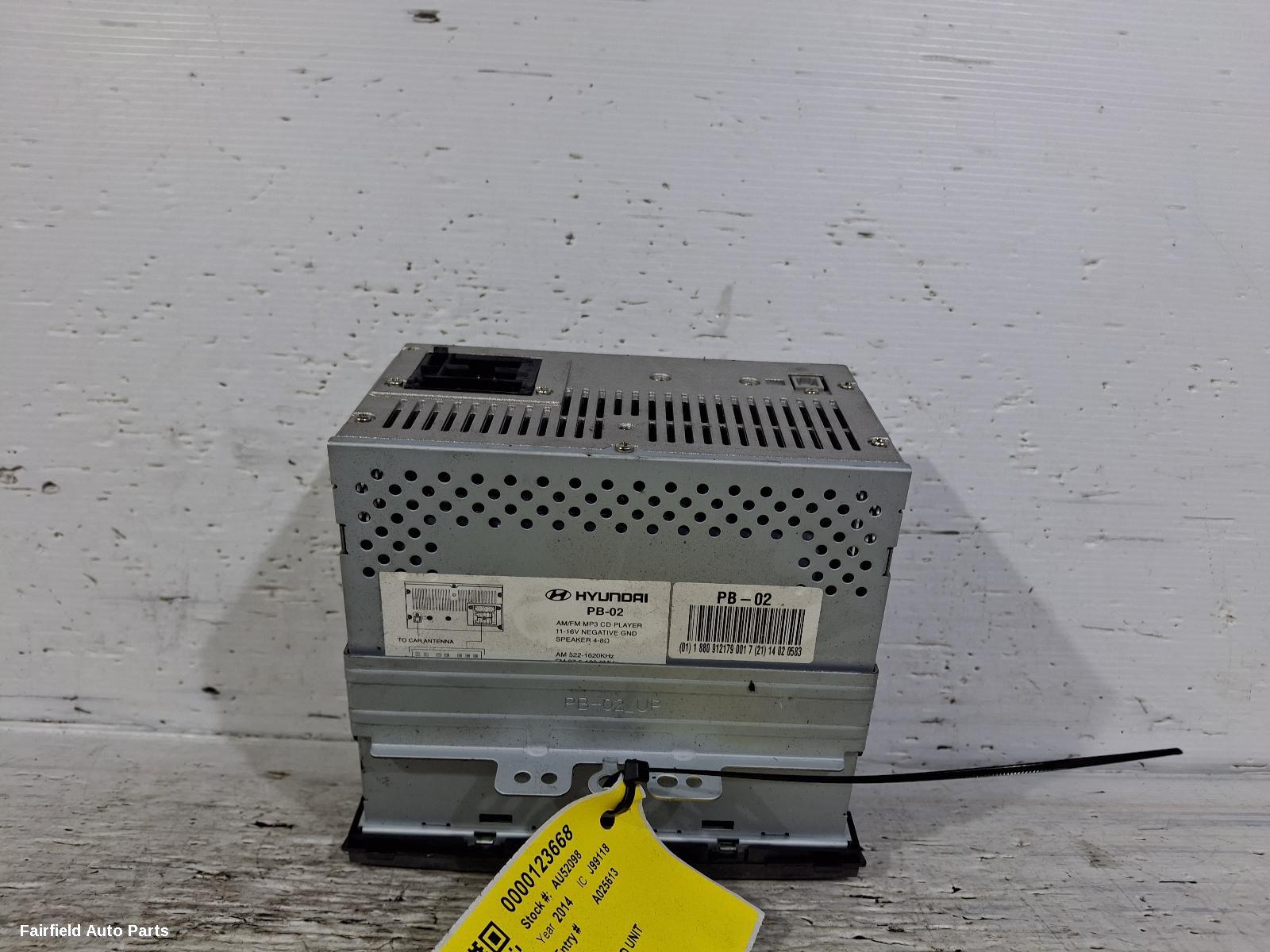 2010-2015 Hyundai I20 Radio Cd Dvd Sat Tv