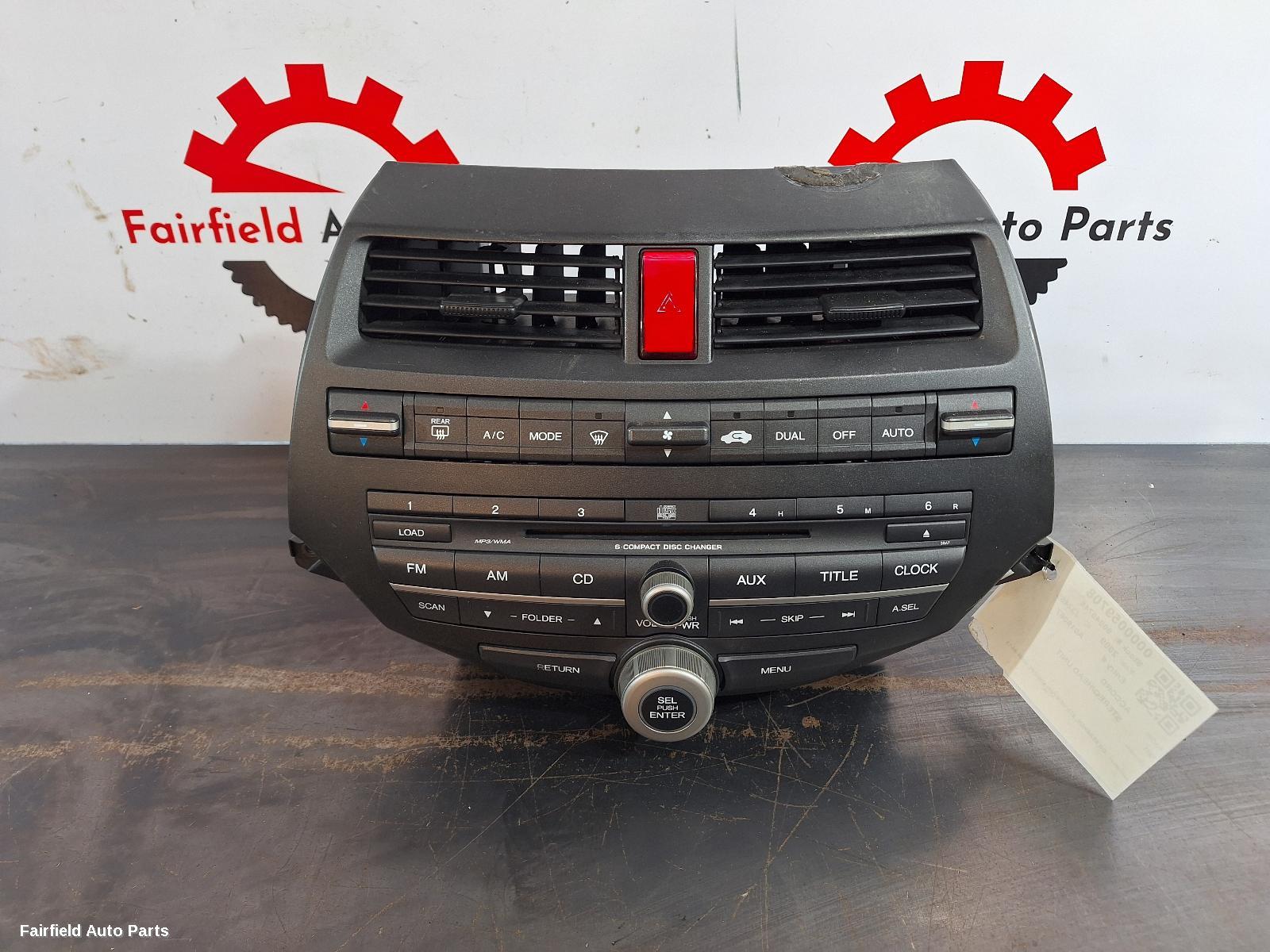 2008-2013 Honda Accord Radio Cd Dvd Sat Tv