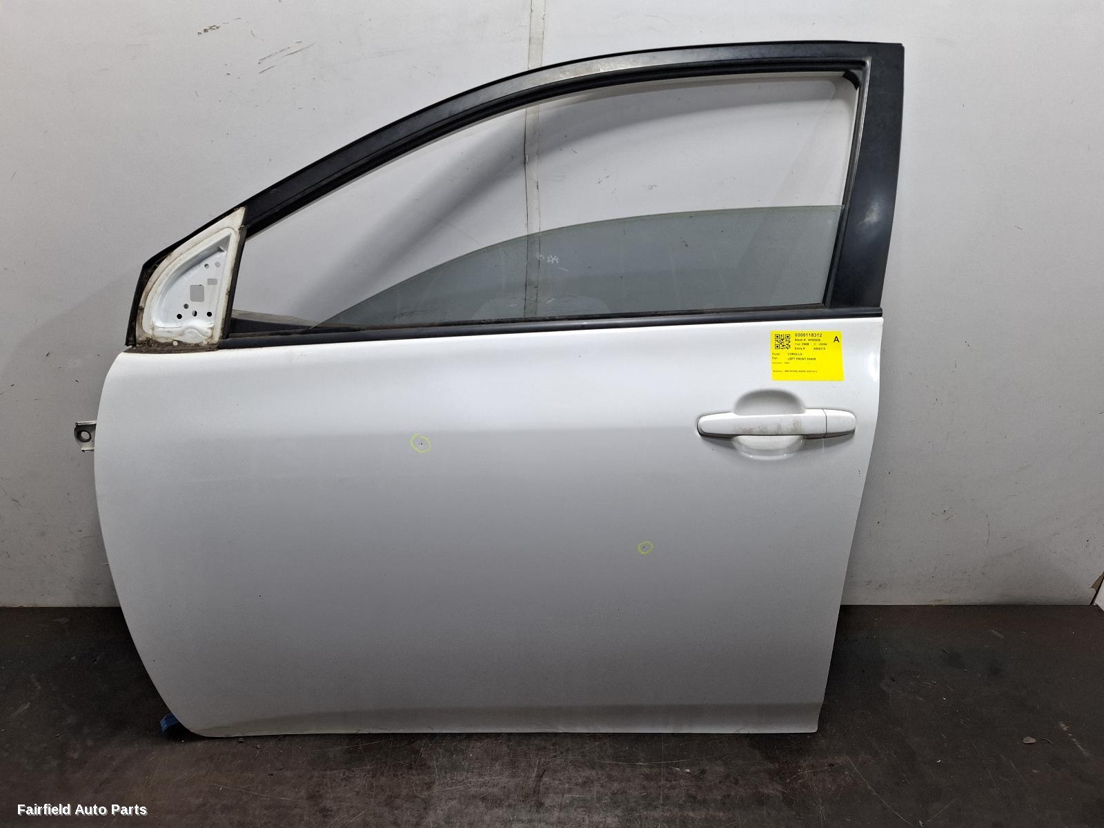2007-2013 Toyota Corolla Left Front Door
