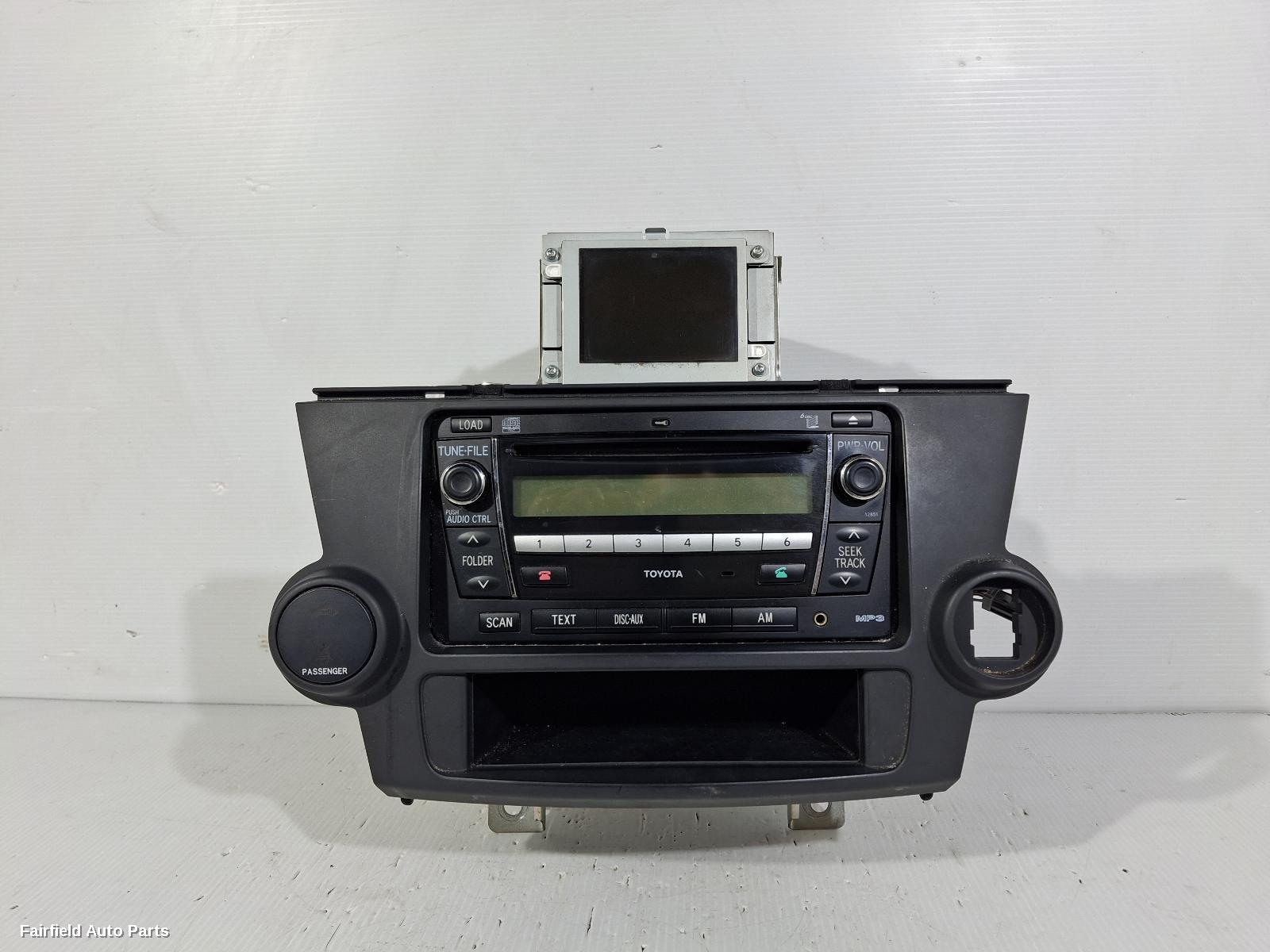 2007-2014 Toyota Kluger Radio Cd Dvd Sat Tv