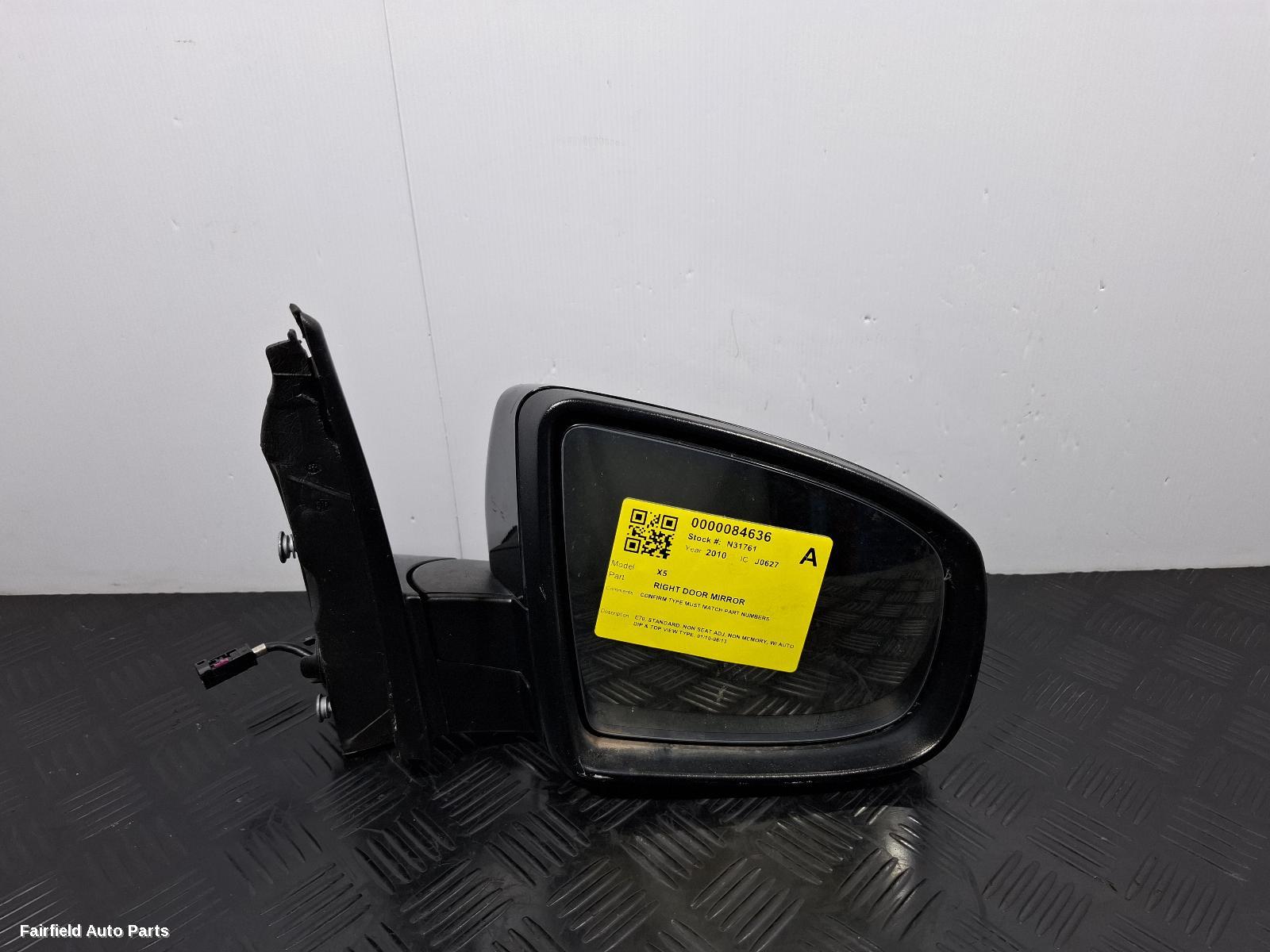 2007-2013 Bmw X5 Right Door Mirror