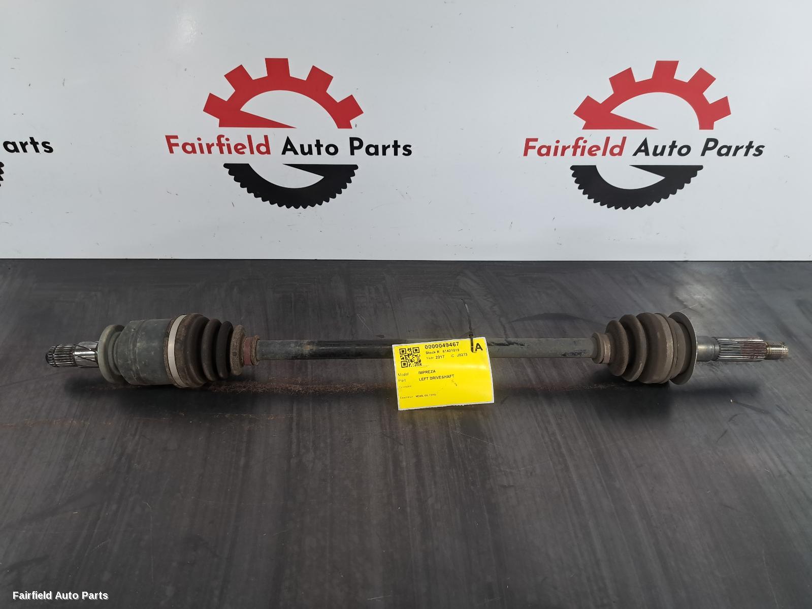 2016-2022 Subaru Impreza Left Driveshaft