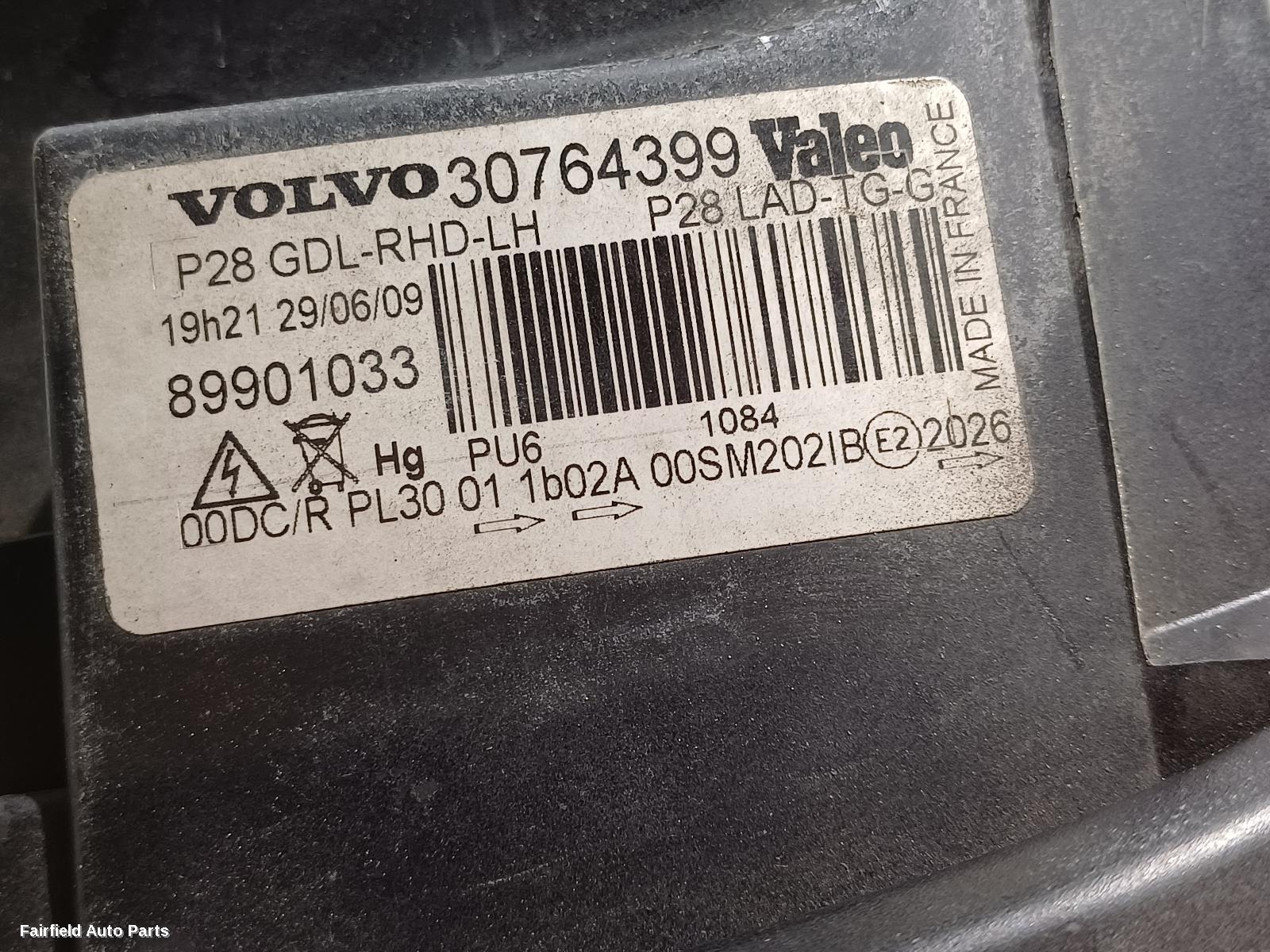 2003-2014 Volvo Xc90 Left Headlamp